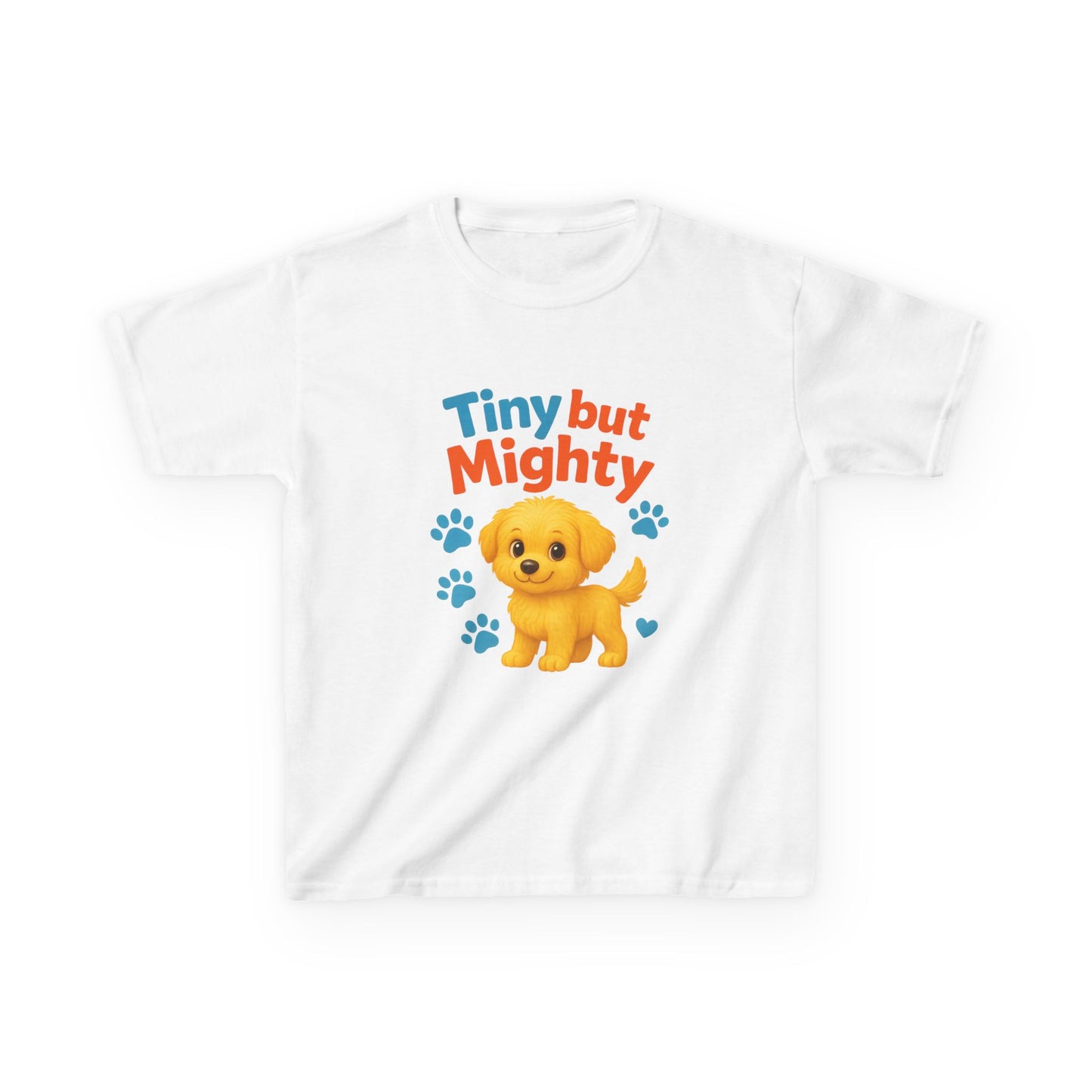 Tiny but Mighty Kids Tee - Adorable Child's Cotton T-Shirt, Perfect for Birthdays, Playdates, Pet Lovers, Everyday Wear, Summer Fun