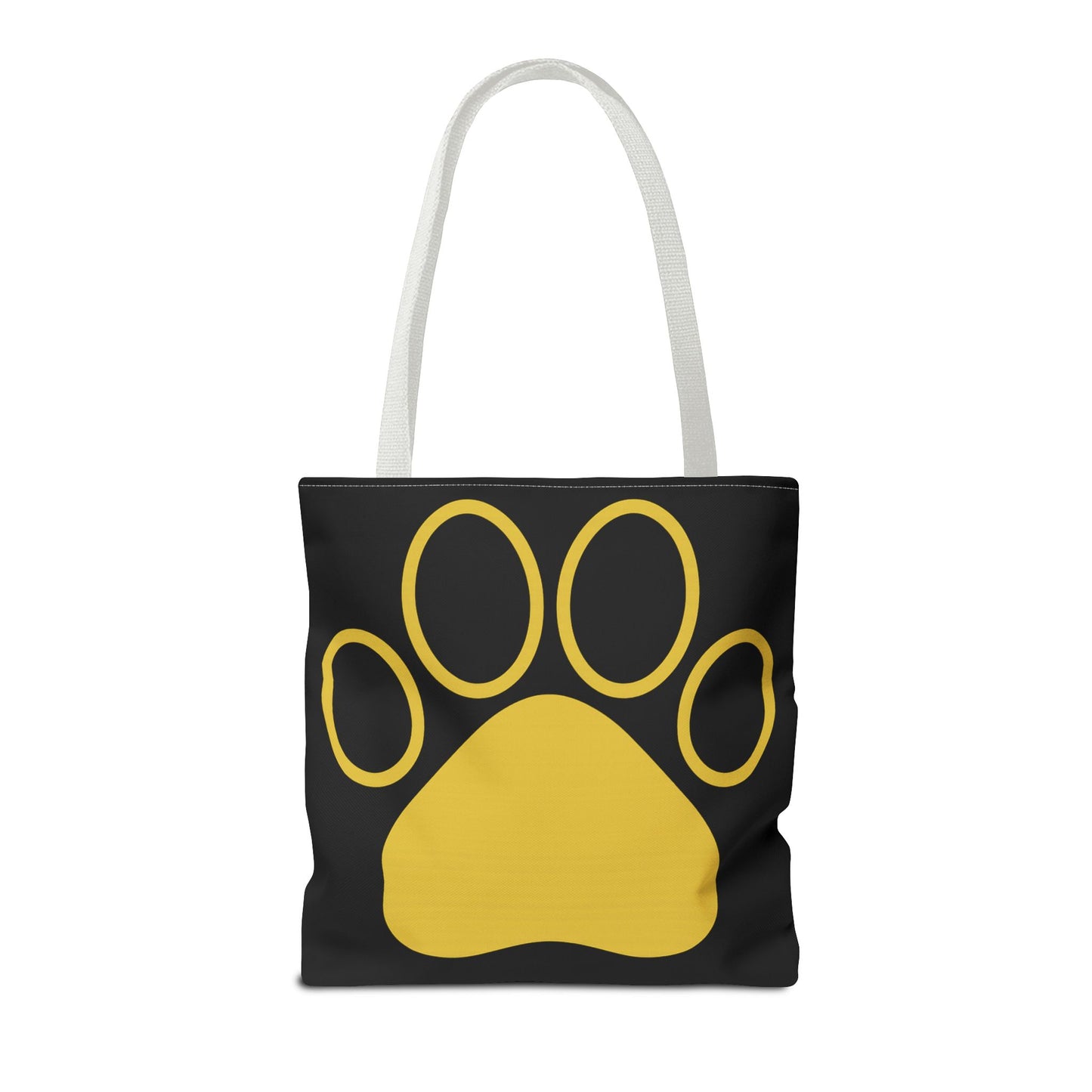 Custom Pet Lover Tote Bag, Yellow Paw Print, Eco-Friendly Bag, Gift for Pet Parents, Dog Mom Bag, Animal Lover Bag