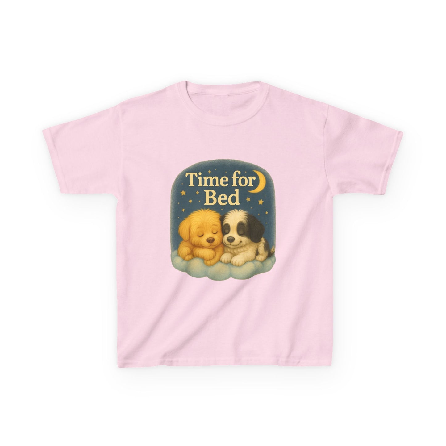 Cute Kids Bedtime Tee - Time for Bed Pajama Top, Children’s Sleepwear, Dog Lovers Gift, Cozy Bedtime Shirt, Fun Animal T-Shirt