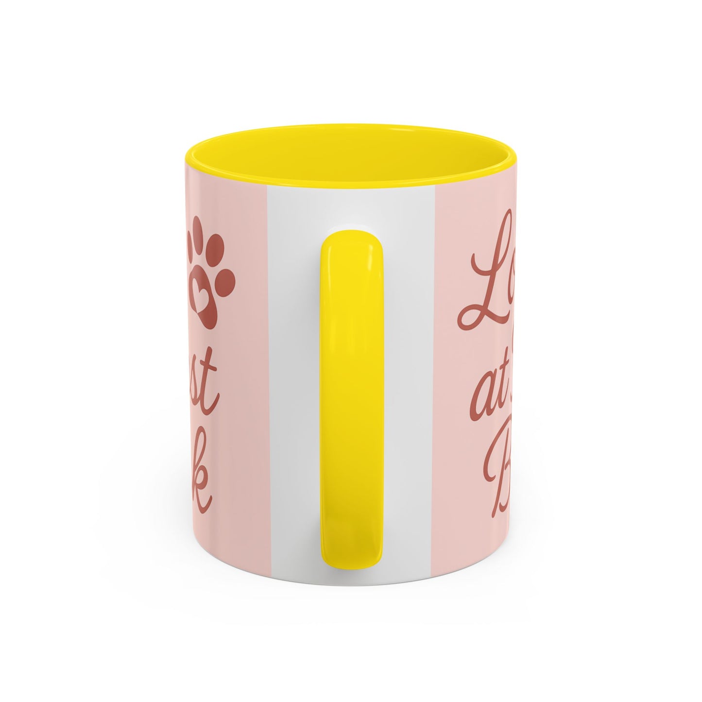 Love at First Bark Coffee Mug, Pet Lover Gift, Dog Mom Mug, Cute Dog Accessories, Animal Lover Coffee Cup