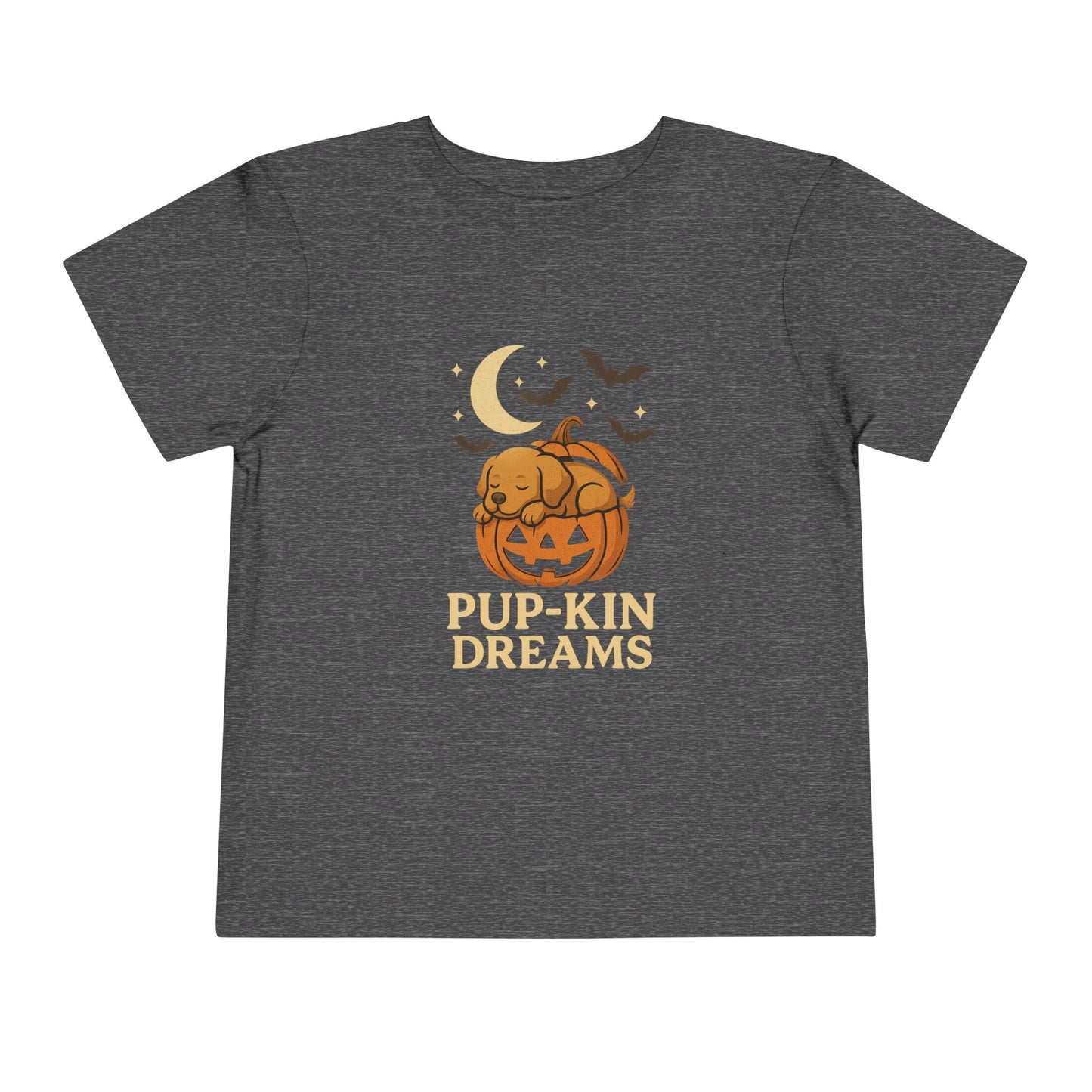 Toddler Halloween Tee - Pup-Kin Dreams, Funny Kids Shirt, Cute Fall Apparel, Baby Pumpkin T-Shirt, Trick or Treat Outfit