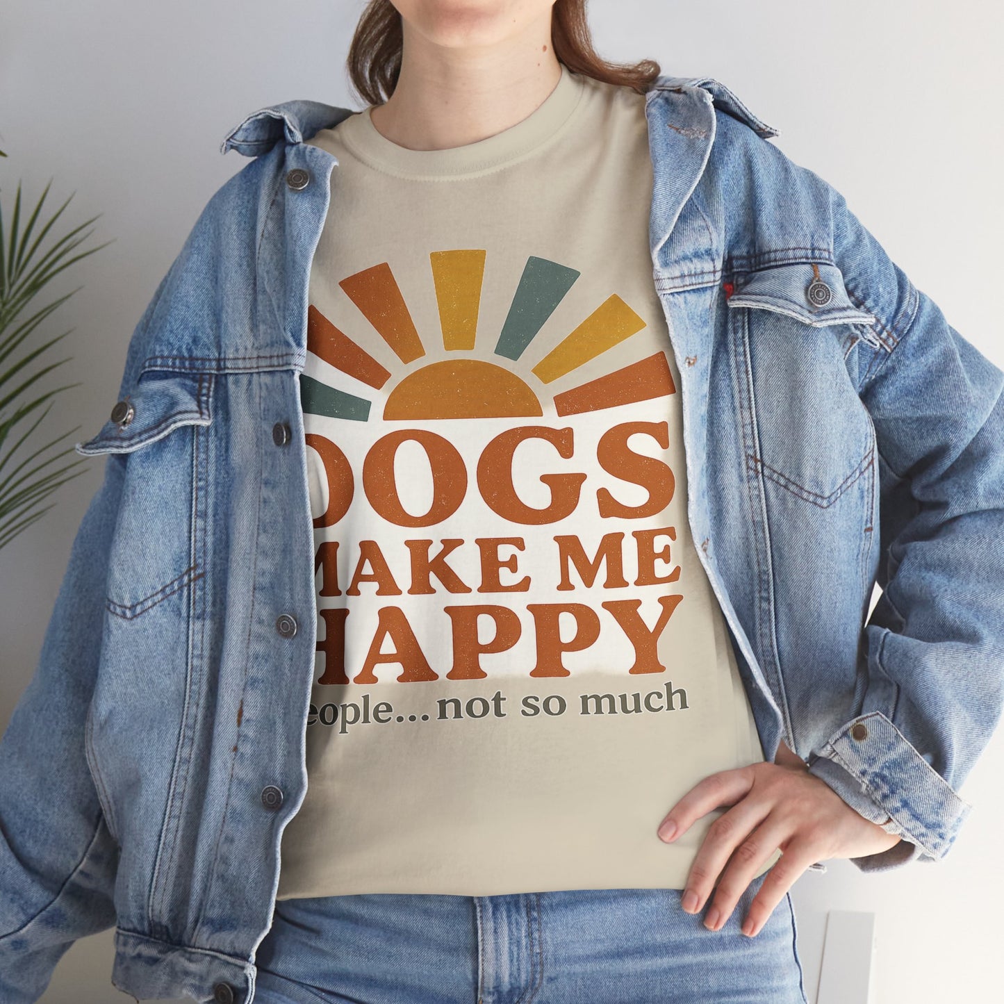 Dog Lover's Unisex Heavy Cotton Tee - Relaxed Fit, Perfect for Pet Owners, Casual Wear, Gift Ideas, Dog-Themed Apparel