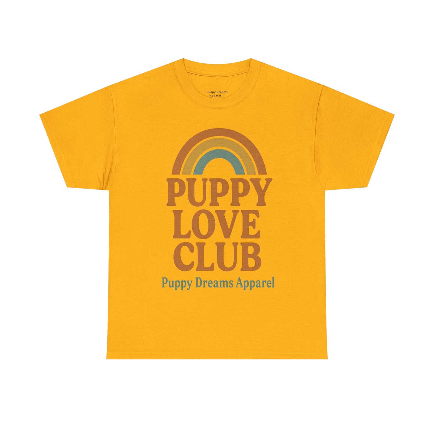 Puppy Love Club Unisex Heavy Cotton Tee, Dog Lover Shirt, Pet Owner Gift, Cute Graphic Tee, Animal Enthusiast Apparel, Casual Everyday Wear