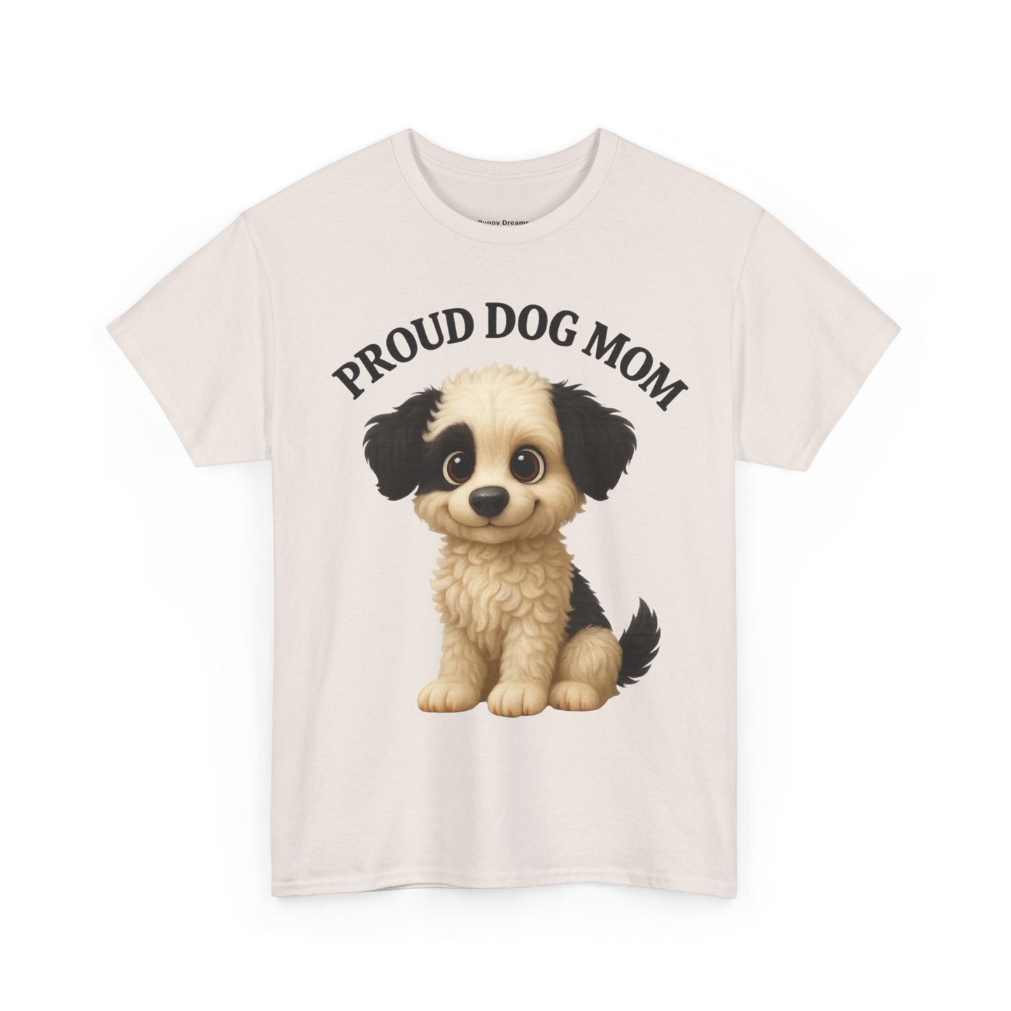 Proud Dog Mom Tee, Unisex Cotton Shirt for Dog Lovers, Pet Owner Gift, Casual Wear, Animal Lover Apparel