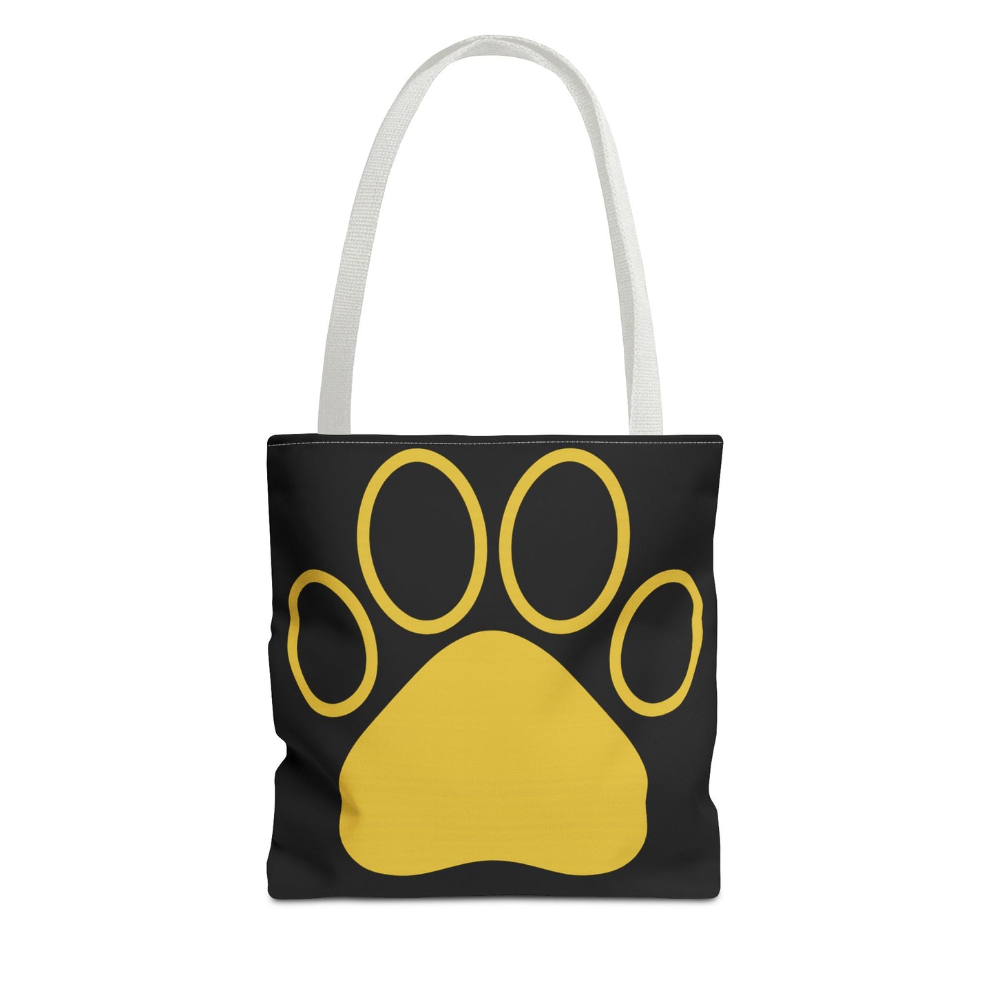 Custom Pet Lover Tote Bag, Yellow Paw Print, Eco-Friendly Bag, Gift for Pet Parents, Dog Mom Bag, Animal Lover Bag