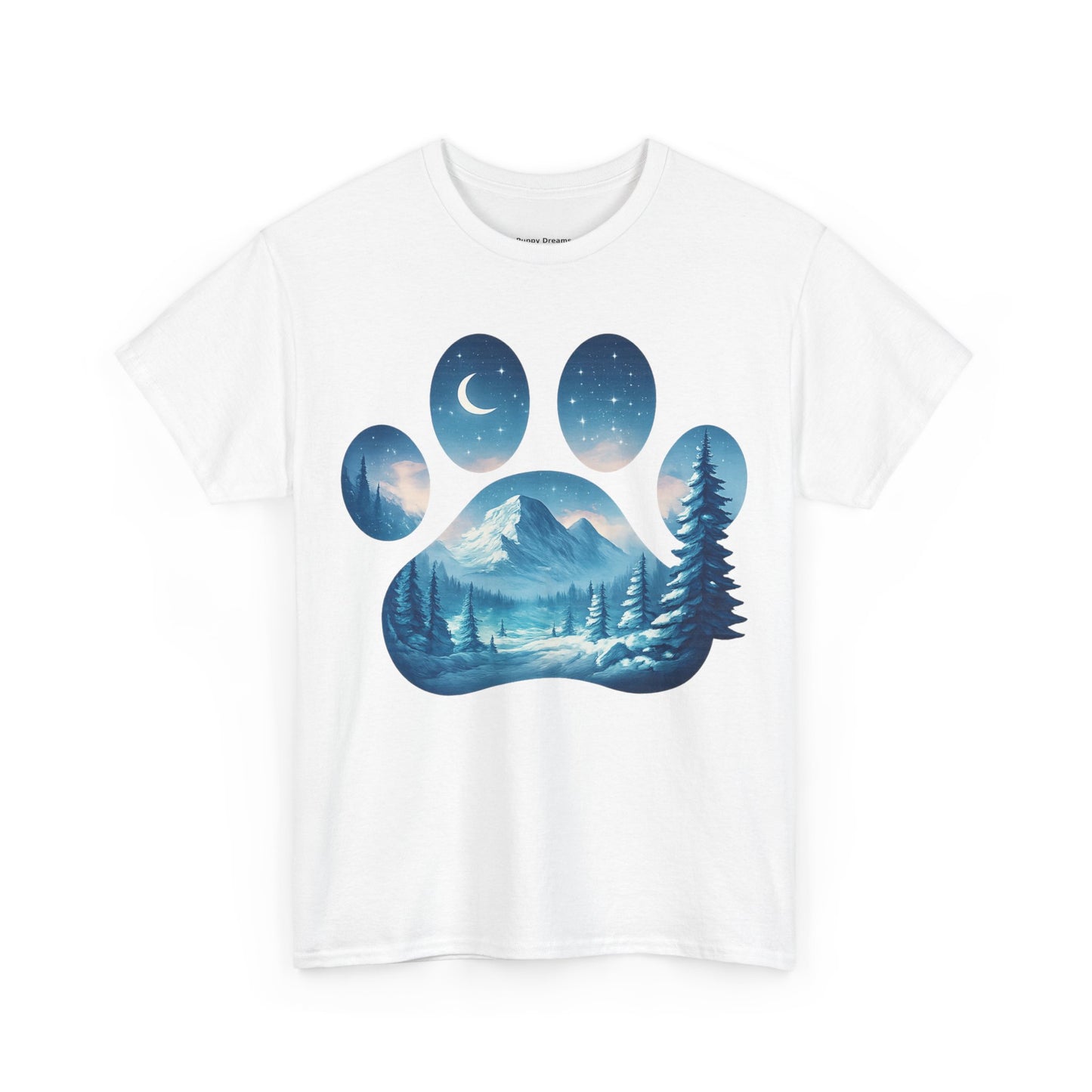Nature-Inspired Paw Print Tee, Ideal for Pet Lovers, Perfect Gift for Birthdays, Relaxed Fit, Outdoor Adventures, Eco-Friendly