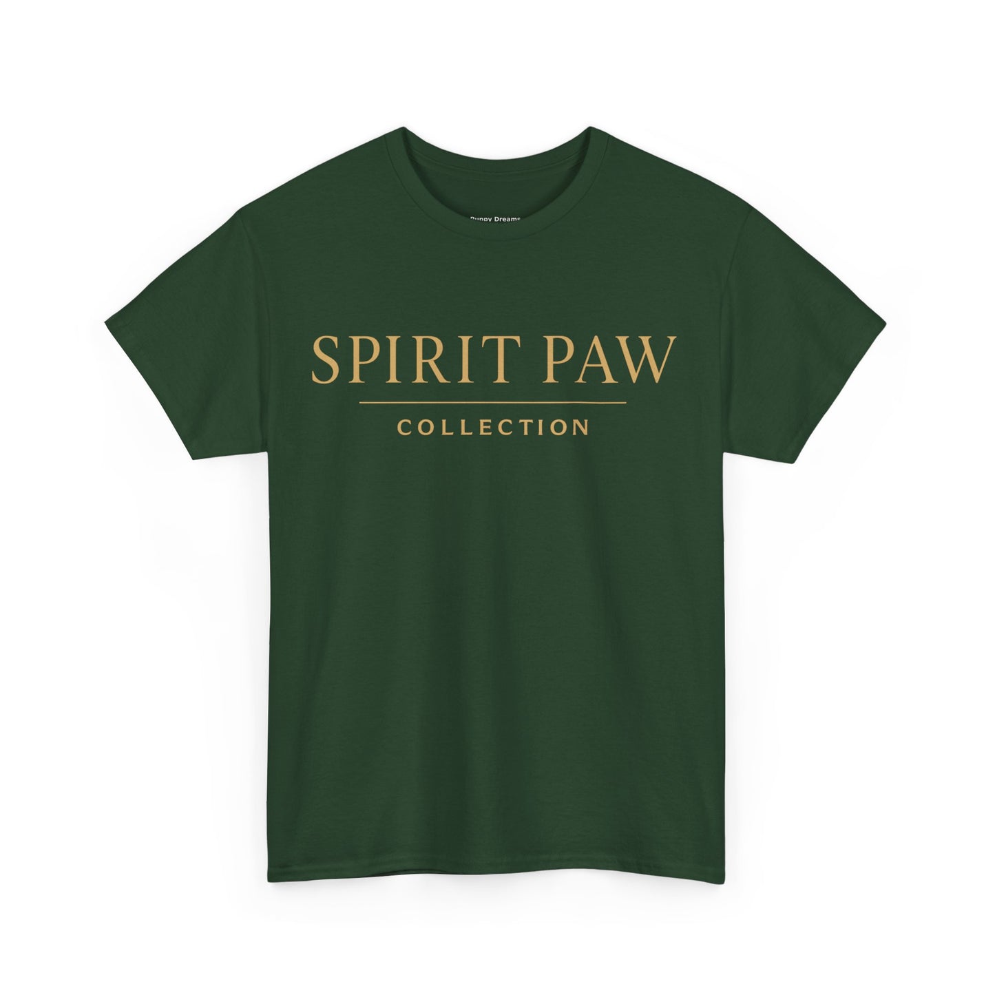 Unisex Spirit Paw Heavy Cotton Tee - Comfortable Tee for Animal Lovers, Casual Wear, Gift for Pet Owners, Everyday Style, Soft Cotton Shirt
