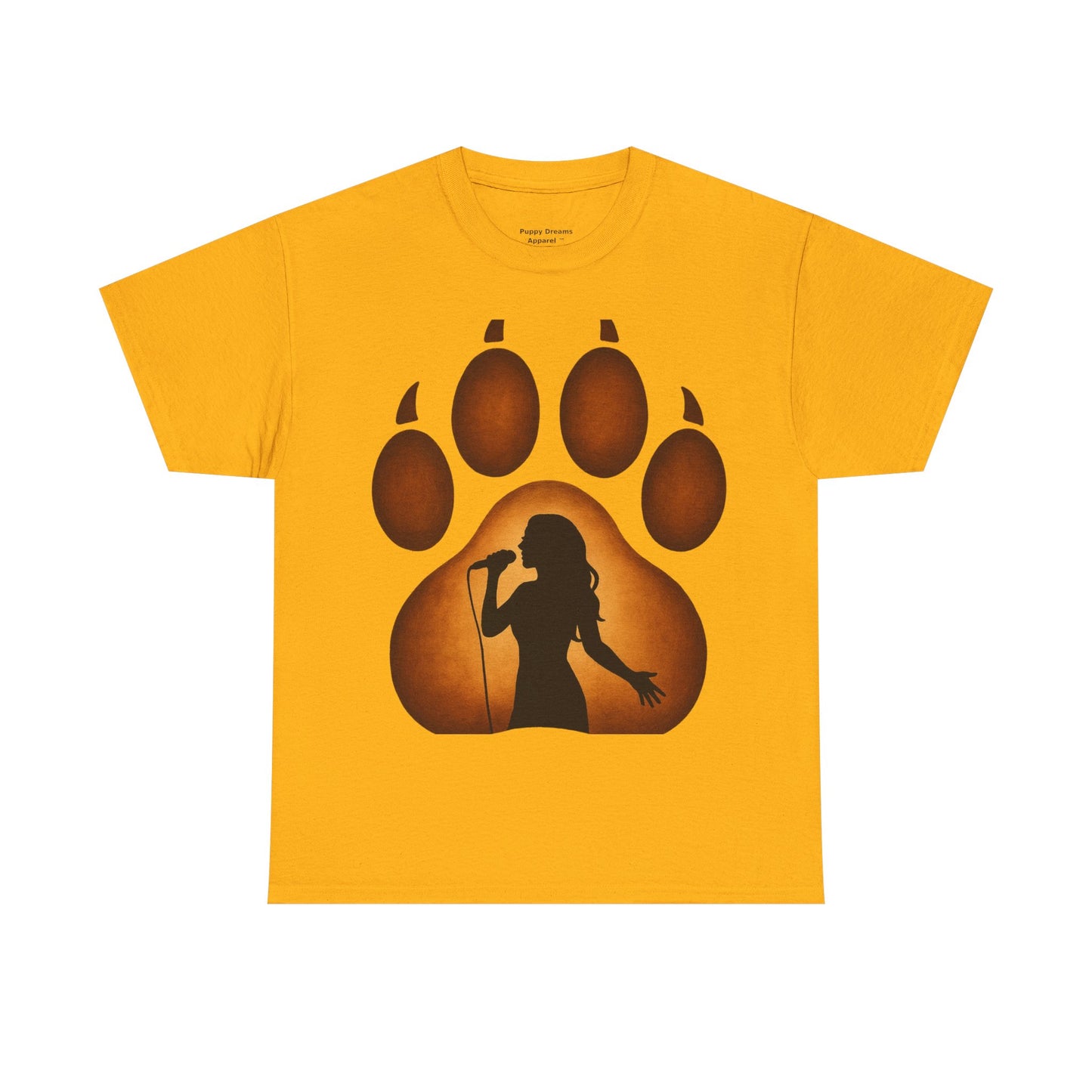 Unisex Cotton T-Shirt with Bear Paw Design - Ideal for Nature Lovers, Gift for Music Fans, Casual Wear, Eco-Friendly Apparel