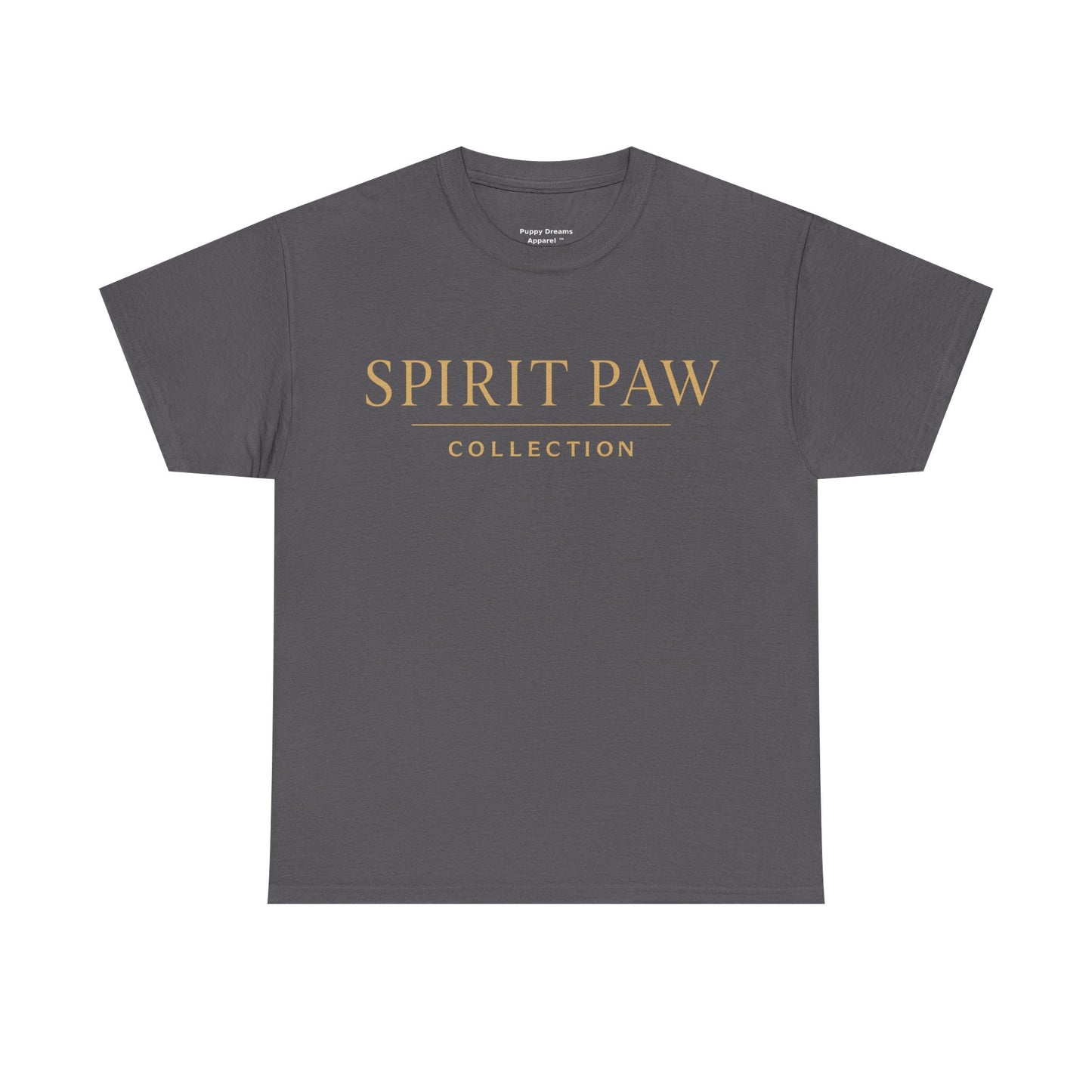Unisex Spirit Paw Heavy Cotton Tee - Comfortable Tee for Animal Lovers, Casual Wear, Gift for Pet Owners, Everyday Style, Soft Cotton Shirt
