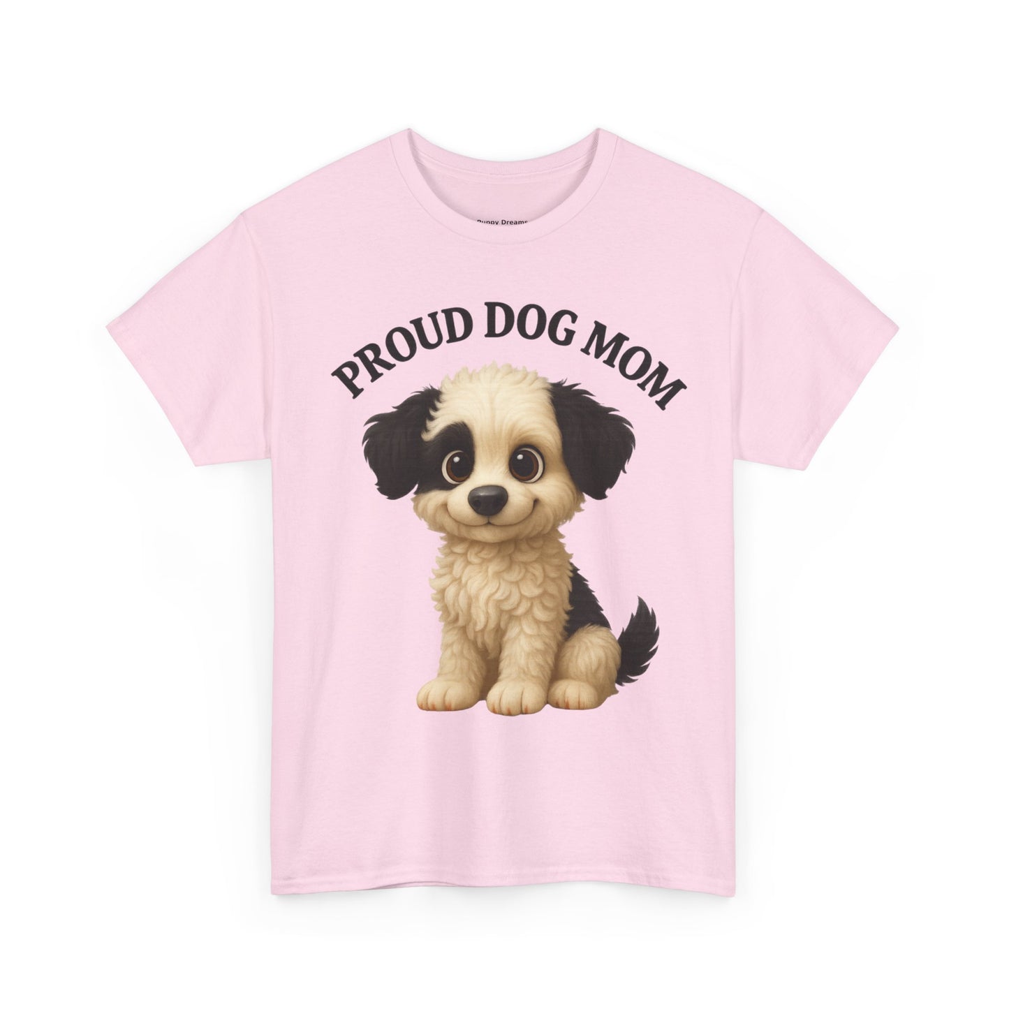Proud Dog Mom Tee, Unisex Cotton Shirt for Dog Lovers, Pet Owner Gift, Casual Wear, Animal Lover Apparel