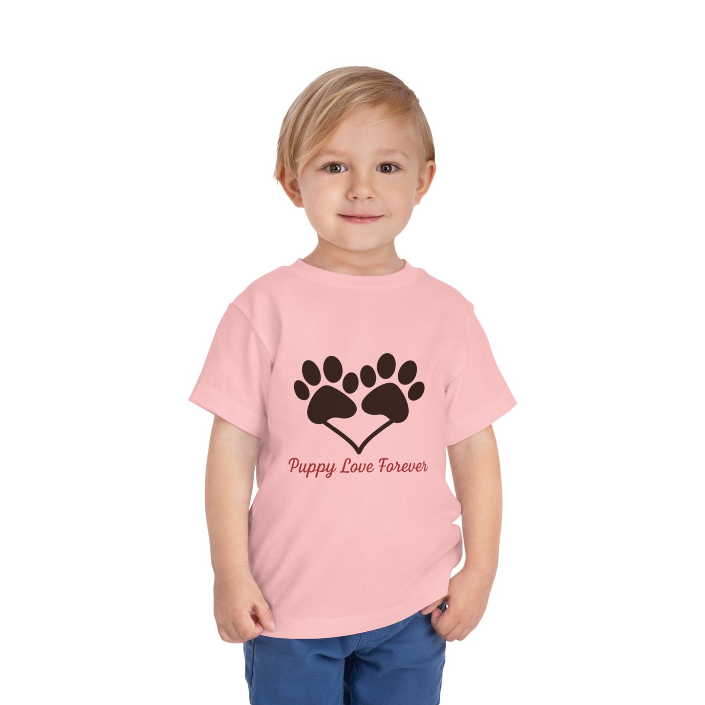 Puppy Love Toddler Tee | Cute Pet Shirt, Kids Dog Lover Gift, Summer Outfit, Animal Lover Apparel, Playful T-Shirt