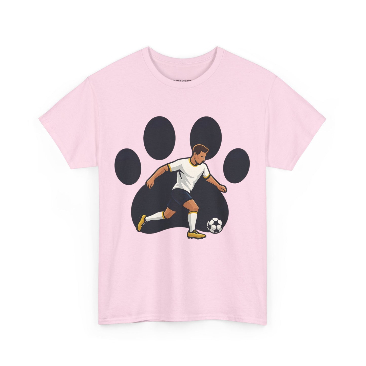 Soccer Paw Print Tee - Perfect for Soccer Lovers, Pet Owners, Sports Events, Birthdays, and Casual Wear