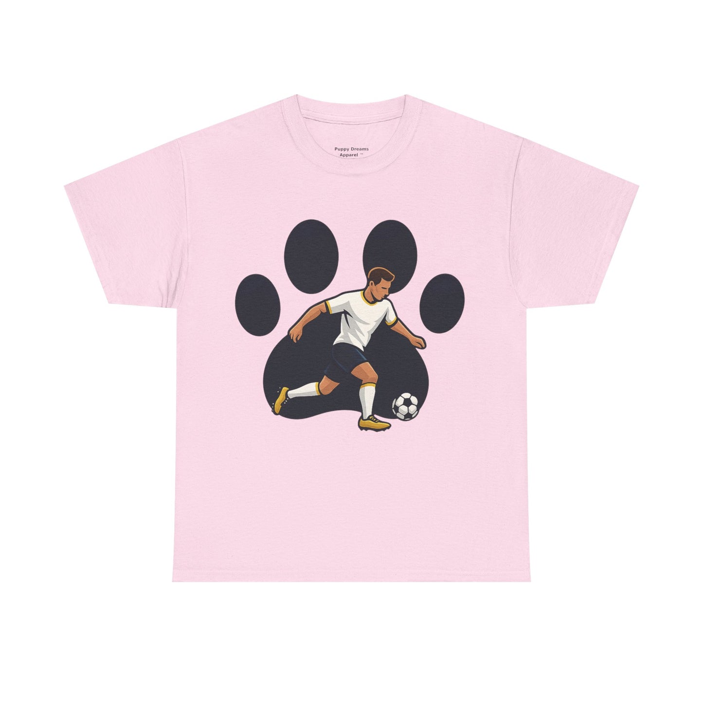 Soccer Paw Print Tee - Perfect for Soccer Lovers, Pet Owners, Sports Events, Birthdays, and Casual Wear