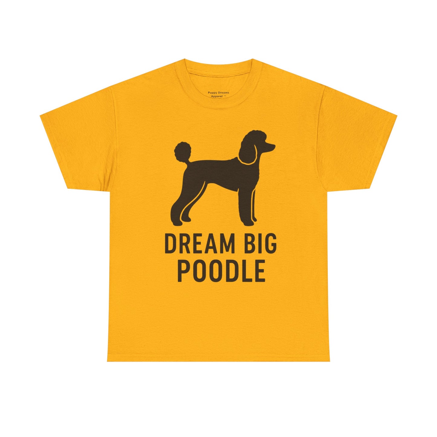 Dream Big Poodle Unisex Tee, Pet Lover's T-Shirt, Dog Owner Gift, Fun Animal Apparel, Casual Outfit, Unique Dog Top