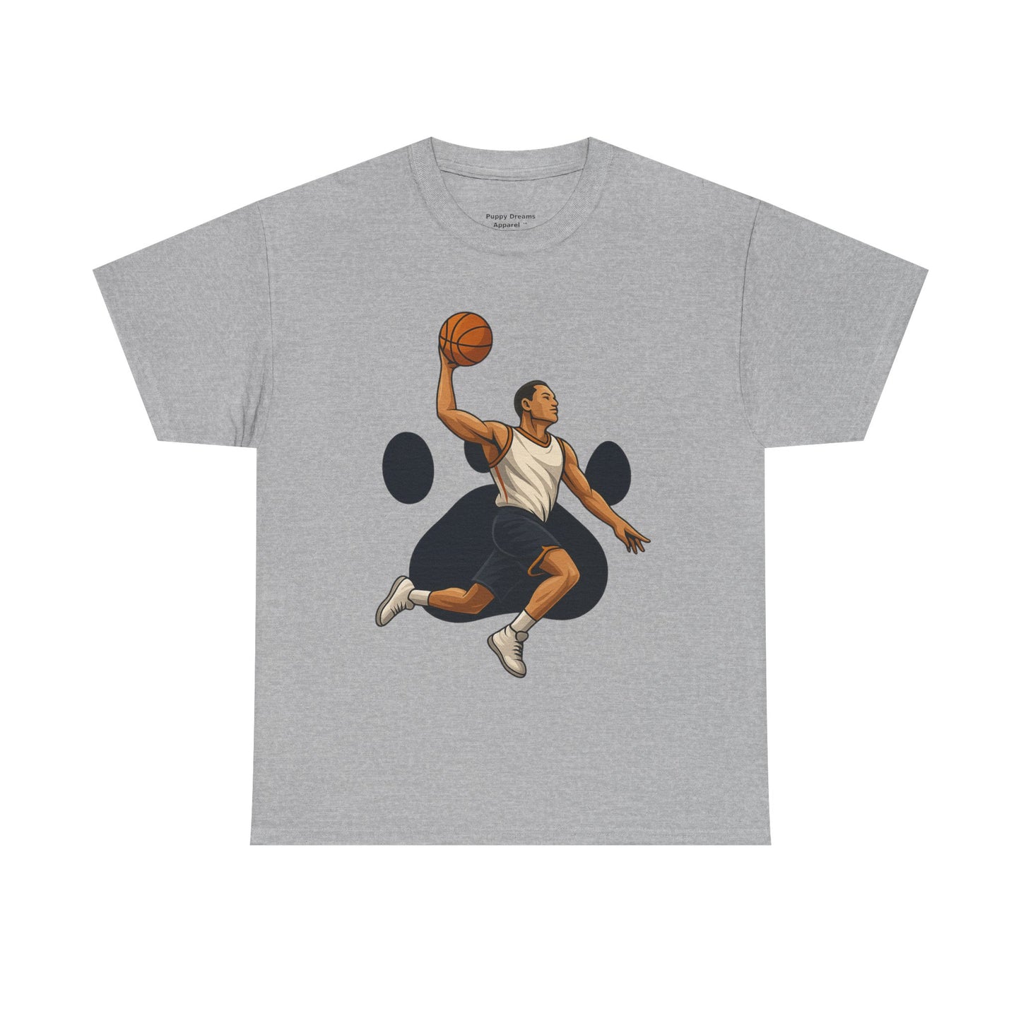 Basketball Dunk Unisex Heavy Cotton Tee | Sports Fan Shirt, Gift for Athletes, Sportswear, Streetwear, Casual Tee