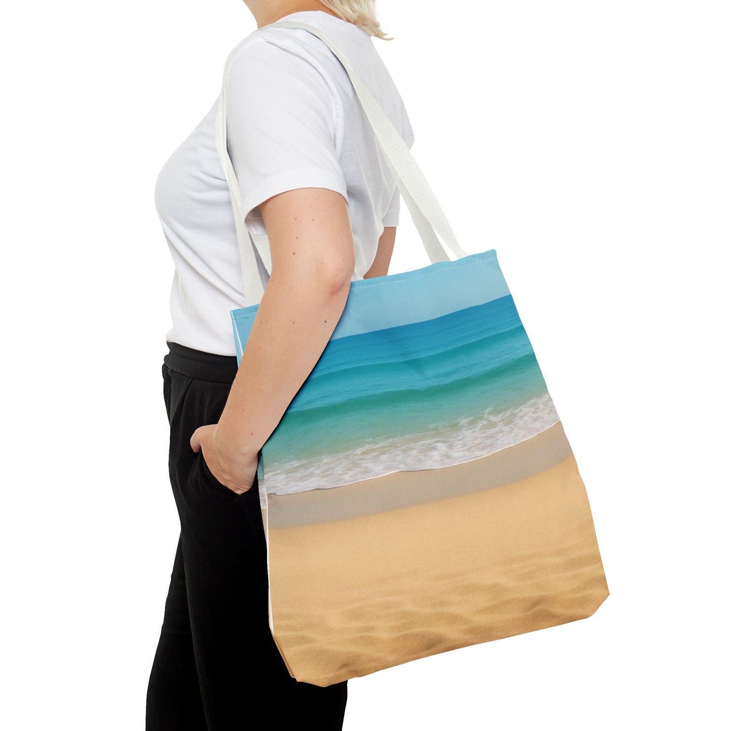 Beachy Tote Bag, Coastal Carryall, Ocean Vibes, Summer Essential, Vacation Accessory, Beach Trip Companion