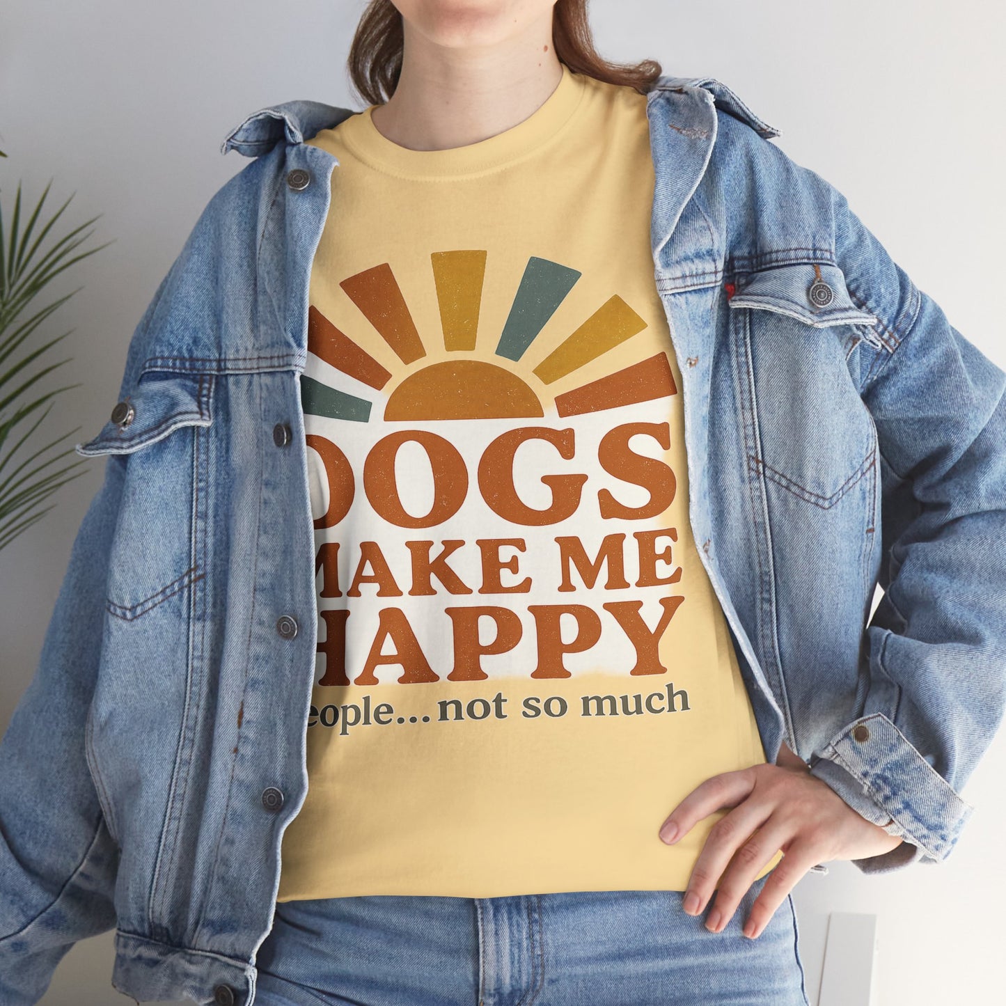 Dog Lover's Unisex Heavy Cotton Tee - Relaxed Fit, Perfect for Pet Owners, Casual Wear, Gift Ideas, Dog-Themed Apparel