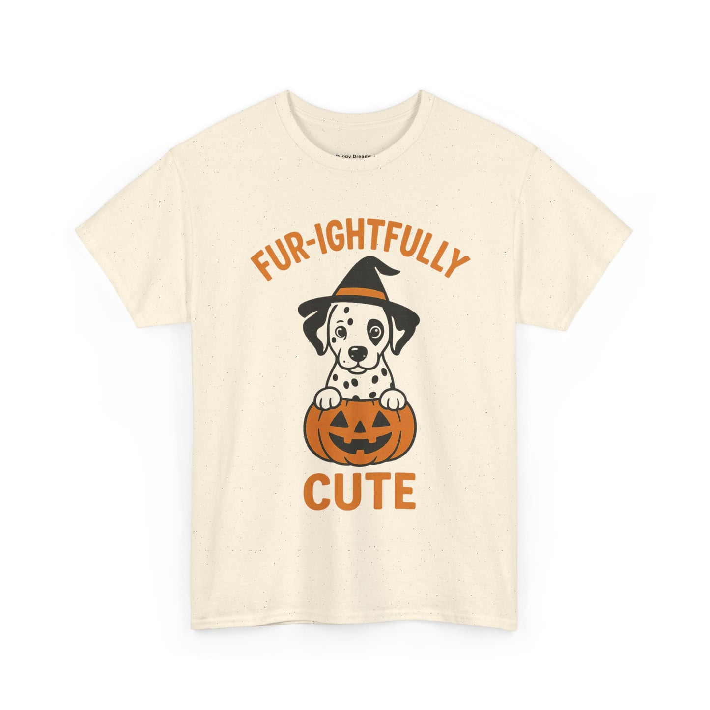 Fur-ightfully Cute Halloween Tee, Unisex Cotton Dog Lover Shirt, Halloween Costume, Pet-Themed Gift, Spooky Vibes