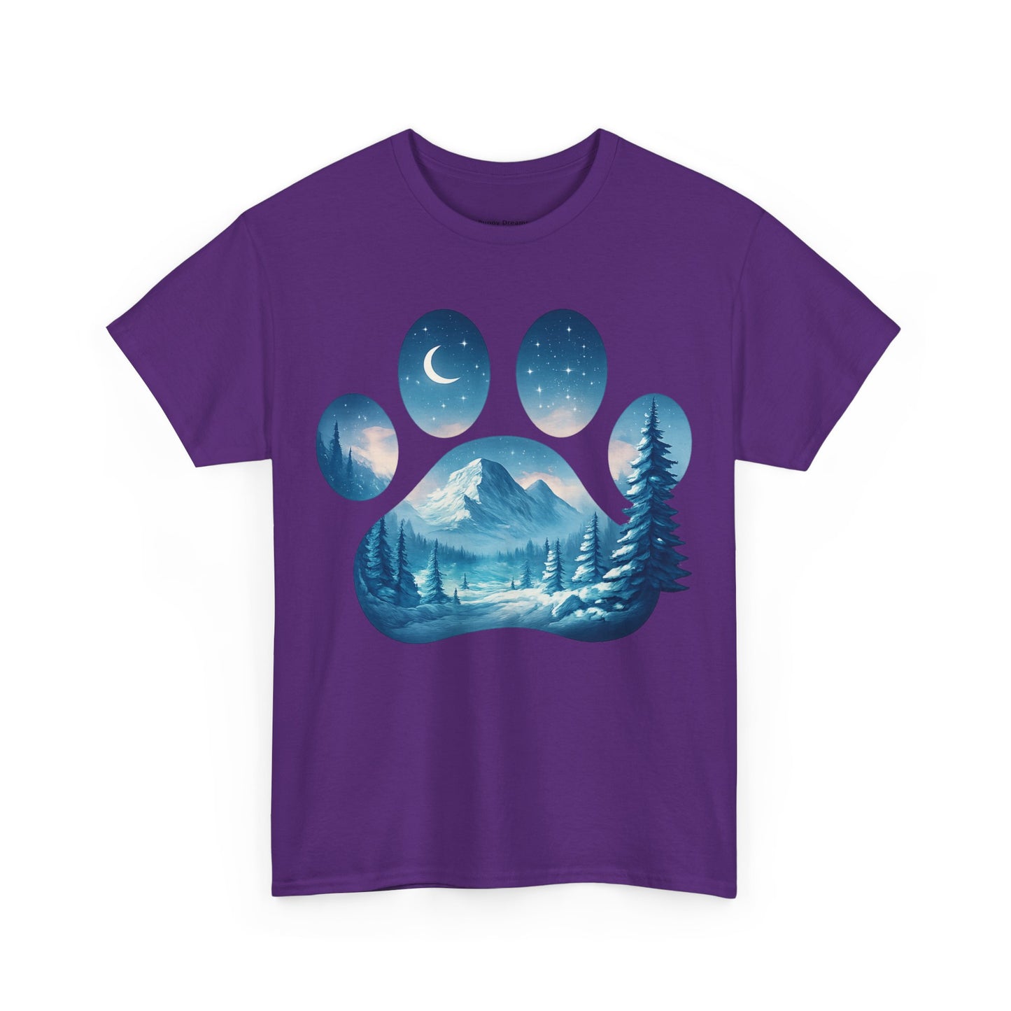 Nature-Inspired Paw Print Tee, Ideal for Pet Lovers, Perfect Gift for Birthdays, Relaxed Fit, Outdoor Adventures, Eco-Friendly