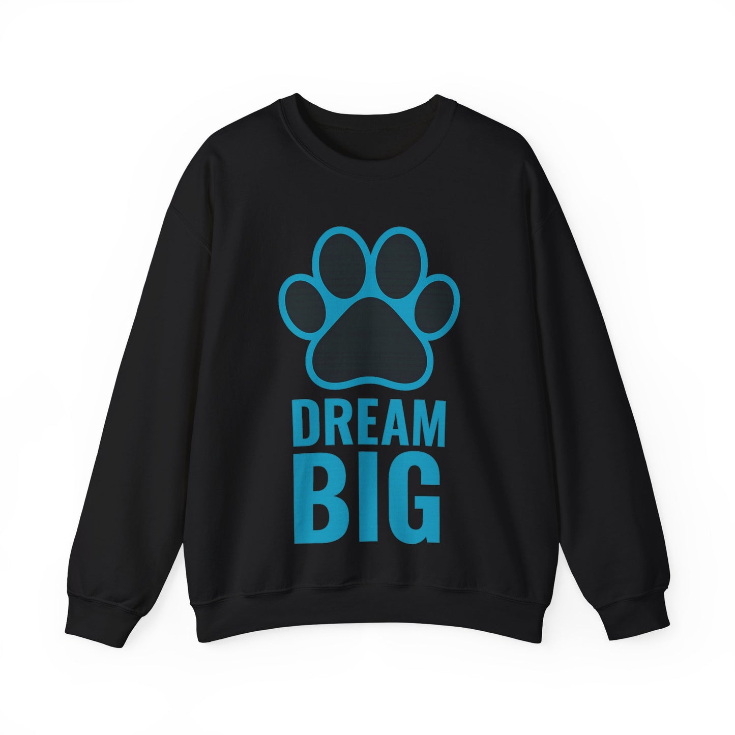 Dream Big Pet-Themed Unisex Crewneck Sweatshirt, Cozy Gift for Animal Lovers, Casual Wear, Dog Mom Gift, Birthday Gift, Comfortable Apparel