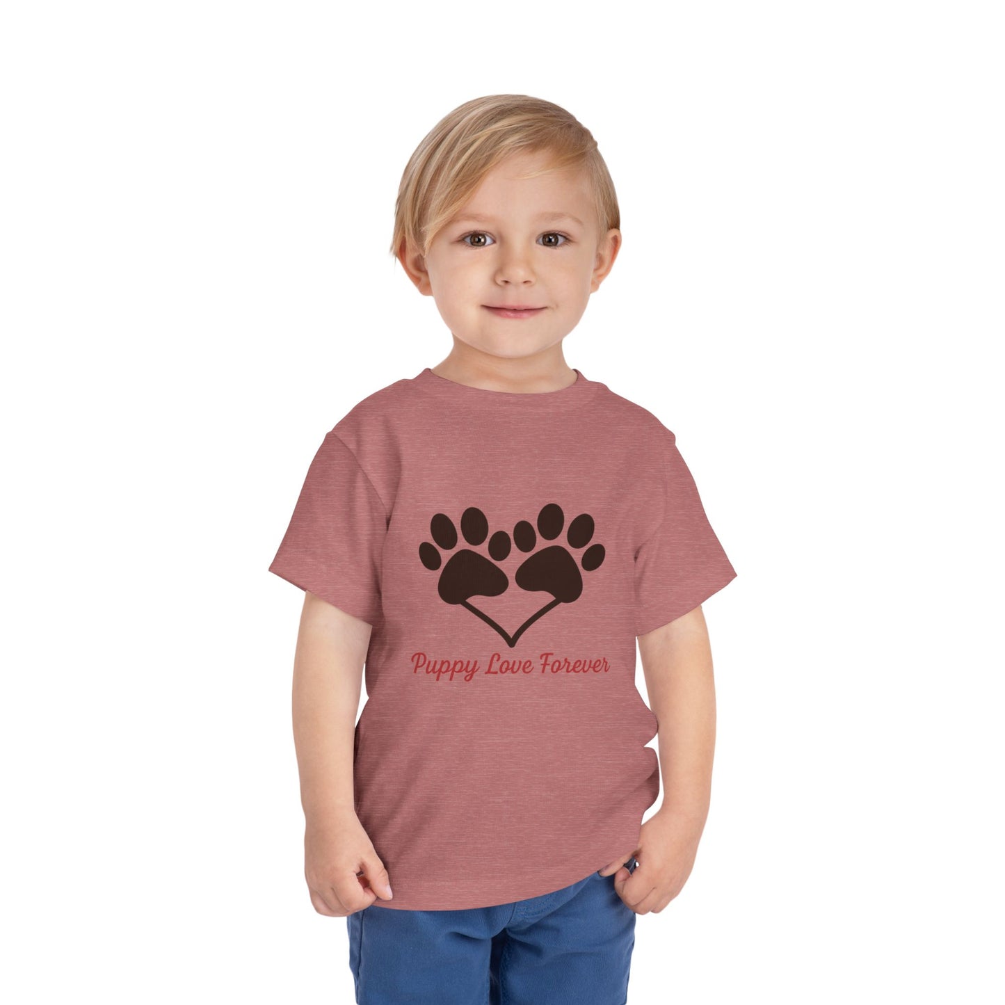 Puppy Love Toddler Tee | Cute Pet Shirt, Kids Dog Lover Gift, Summer Outfit, Animal Lover Apparel, Playful T-Shirt