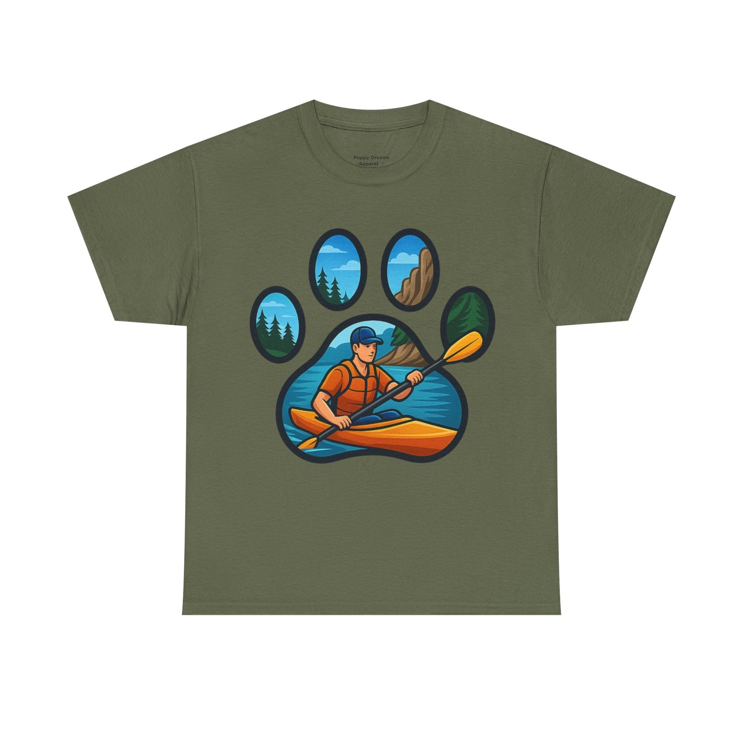 Adventure Kayaking Graphic Tee for Outdoor Lovers, Unisex Cotton Shirt, Nature Lovers Gift, Camping Apparel, Wildlife Design T-Shirt