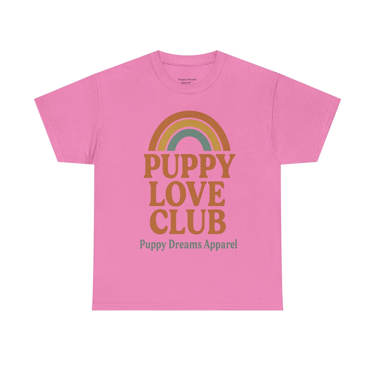 Puppy Love Club Unisex Heavy Cotton Tee, Dog Lover Shirt, Pet Owner Gift, Cute Graphic Tee, Animal Enthusiast Apparel, Casual Everyday Wear