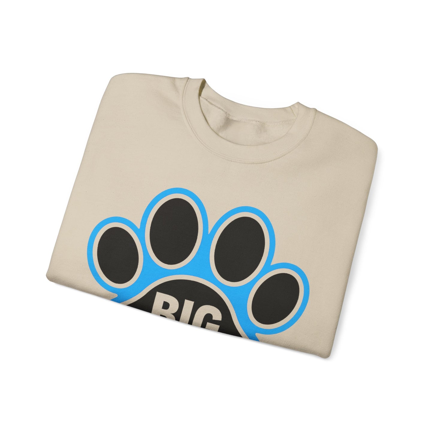 Paw Print Sweatshirt for Animal Lovers, Cozy Sweater, Pet Owner Gift, Big Paw Crewneck, Animal Rescue Fundraiser