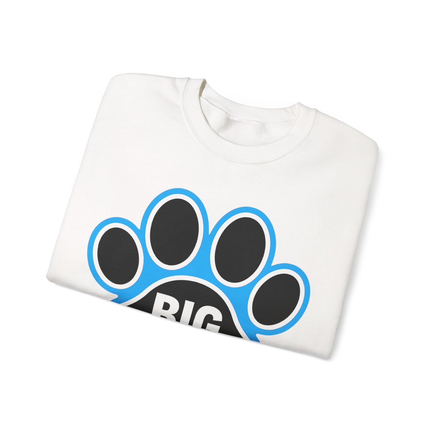Paw Print Sweatshirt for Animal Lovers, Cozy Sweater, Pet Owner Gift, Big Paw Crewneck, Animal Rescue Fundraiser
