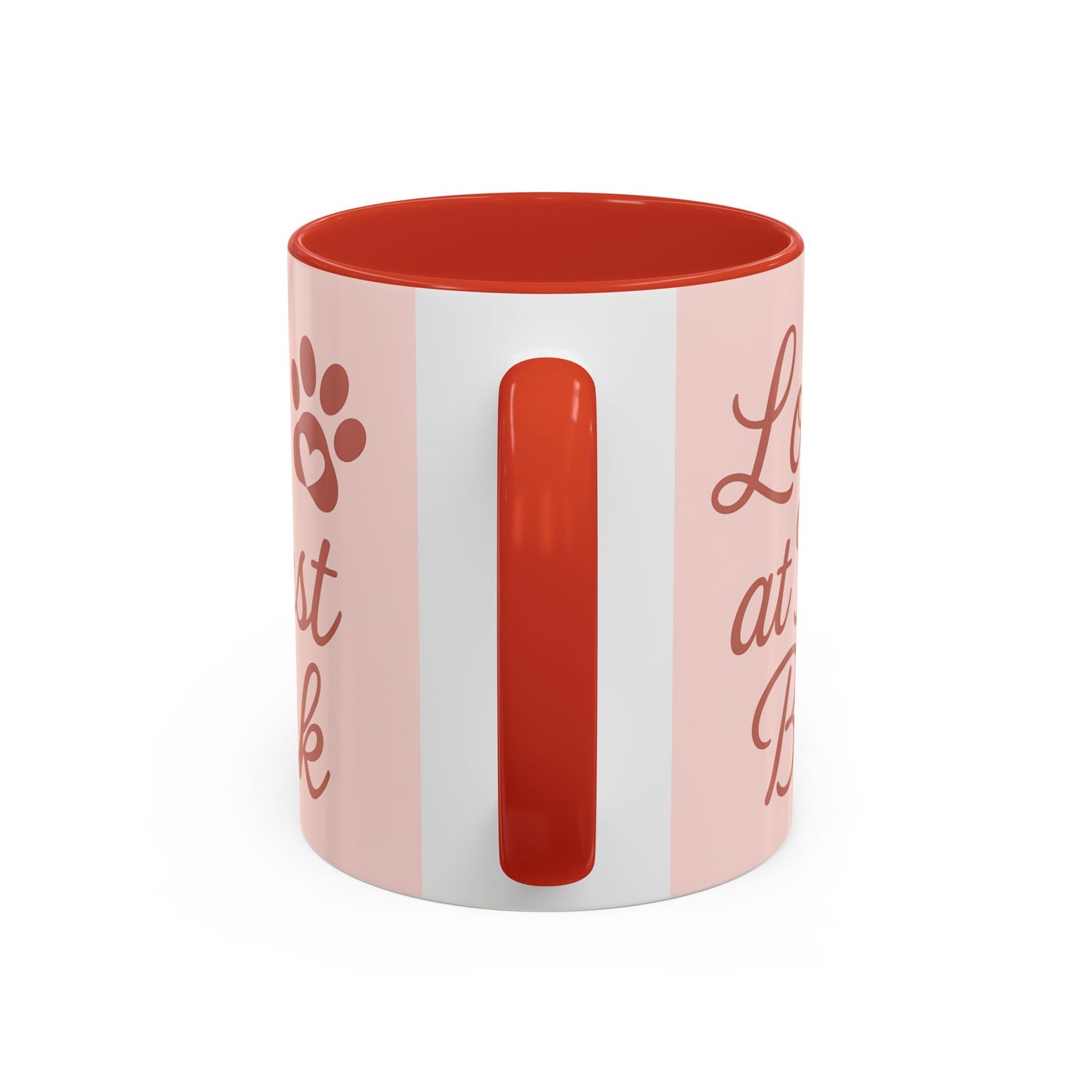 Love at First Bark Coffee Mug, Pet Lover Gift, Dog Mom Mug, Cute Dog Accessories, Animal Lover Coffee Cup