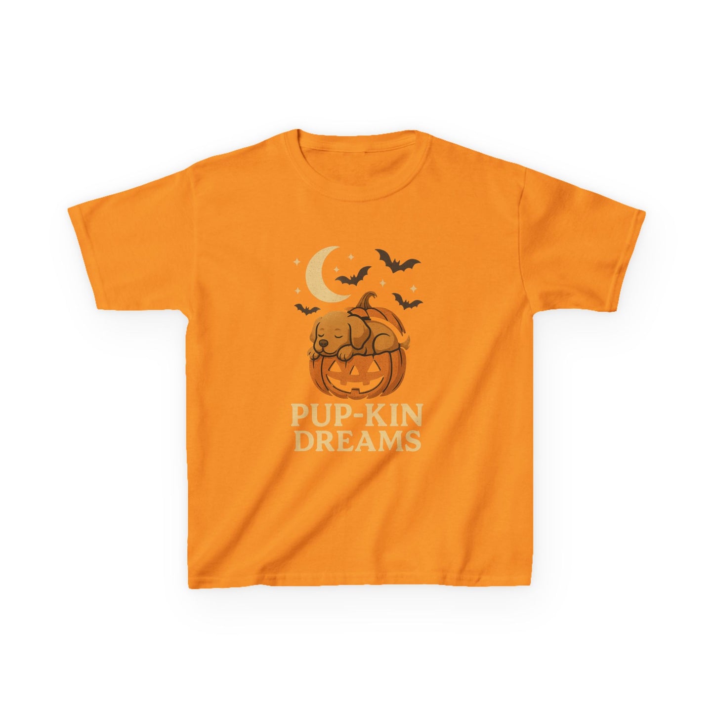 Kids Halloween Tee - Pup-kin Dreams, Cute Halloween Shirt, Kid's T-Shirt, Pumpkin Shirt, Halloween Costume, Fall Apparel