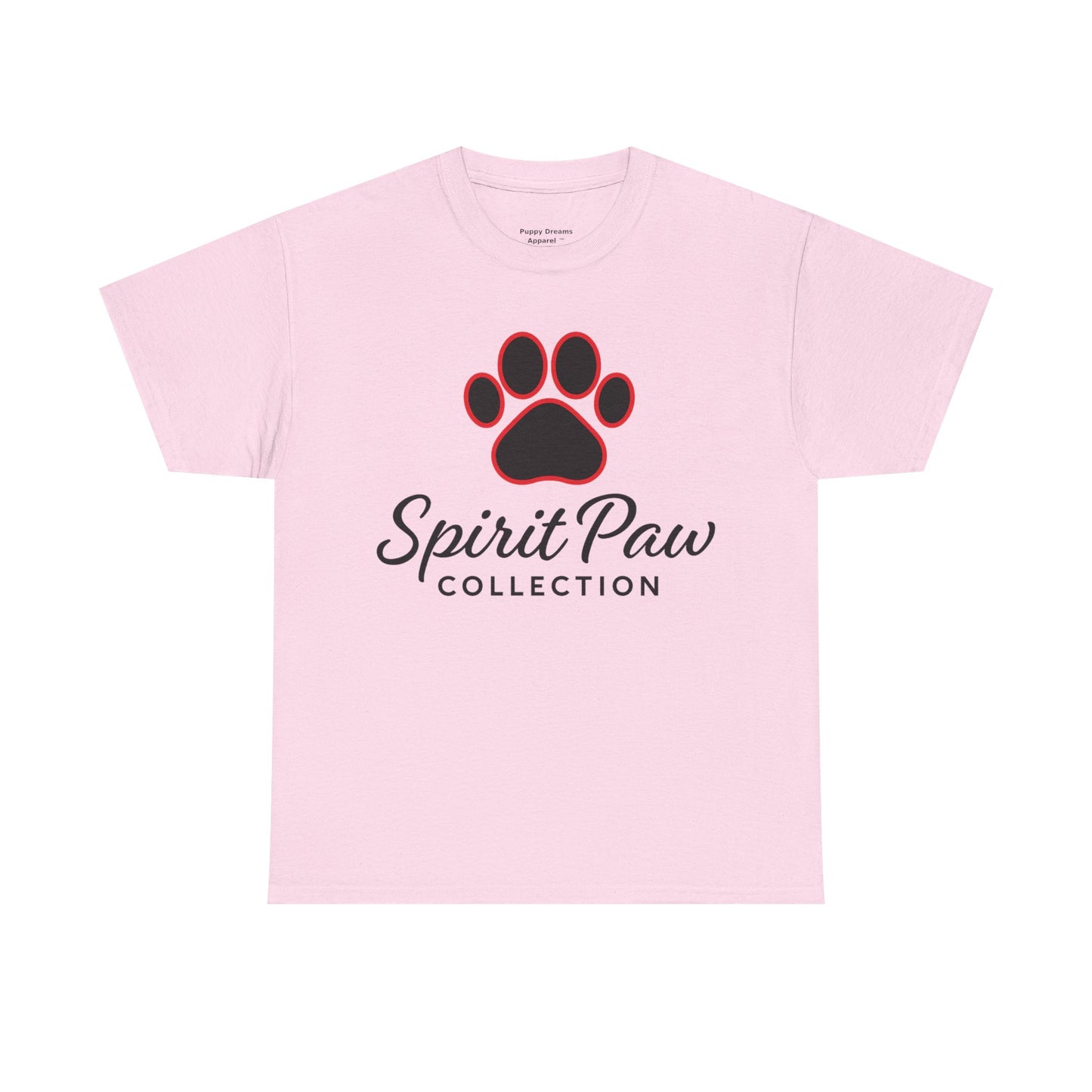 Unisex Heavy Cotton Tee with Spirit Paw Design | Pet Lover Gift, Animal Rescue Shirt, Casual Wear, Paw Print Tee, Dog Mom Apparel