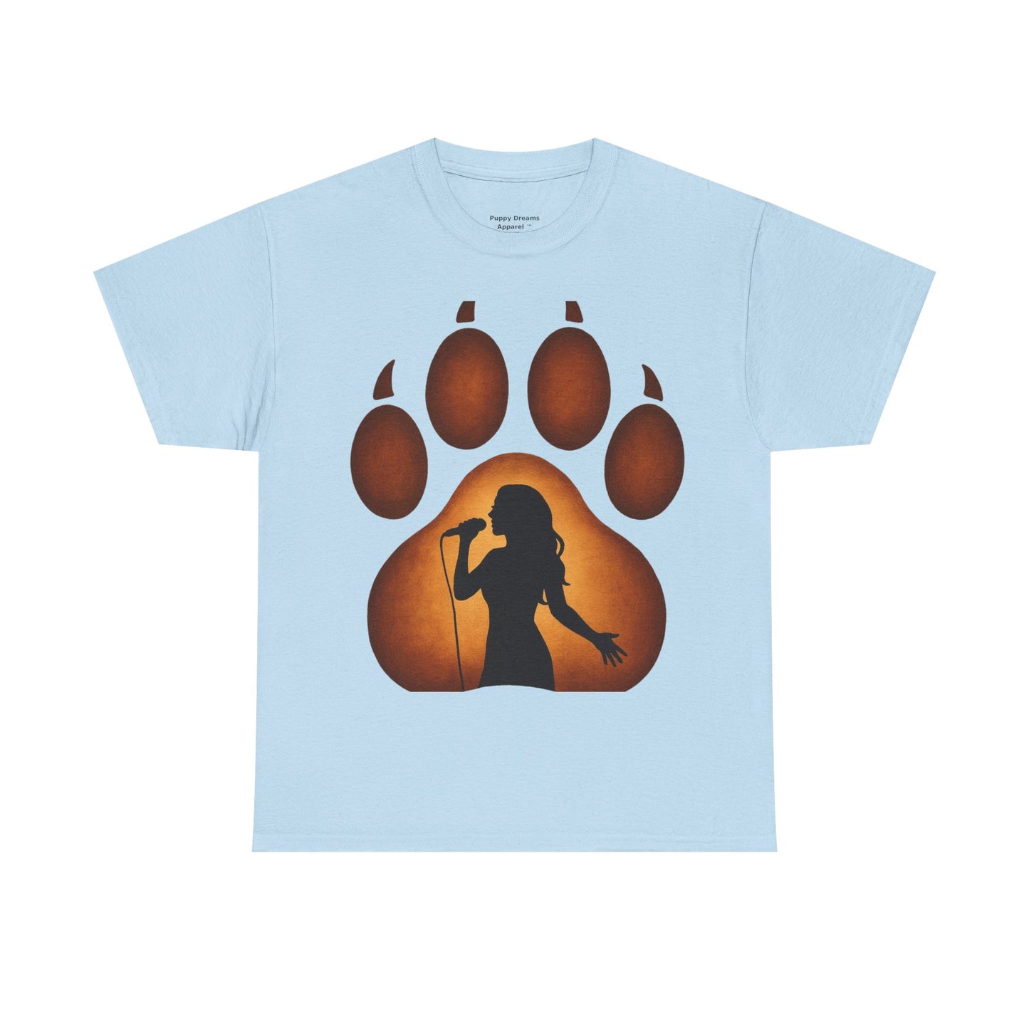 Unisex Cotton T-Shirt with Bear Paw Design - Ideal for Nature Lovers, Gift for Music Fans, Casual Wear, Eco-Friendly Apparel