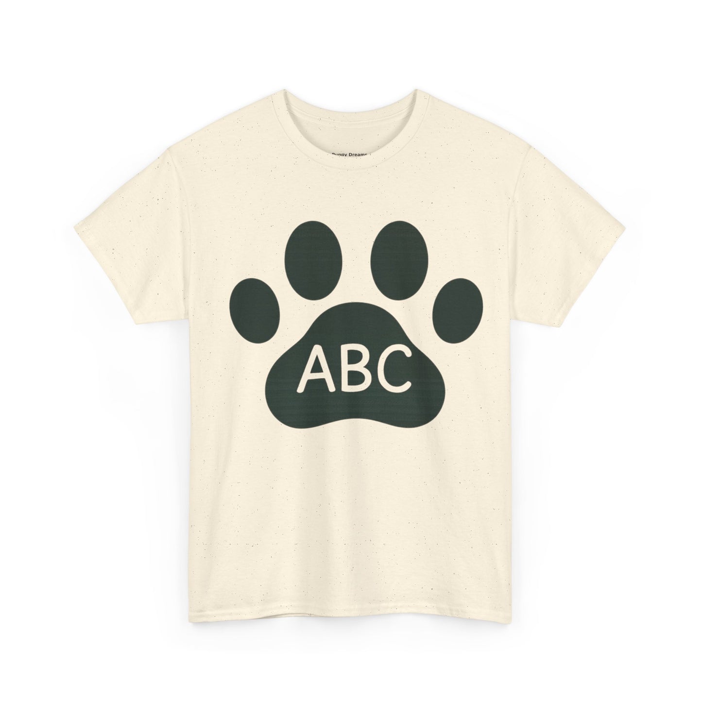 Customizable Pet Paw Print Tee, Cute Pet Lover Shirt, Unisex Cotton T-Shirt, Gift for Dog Owners, Animal Lover Apparel