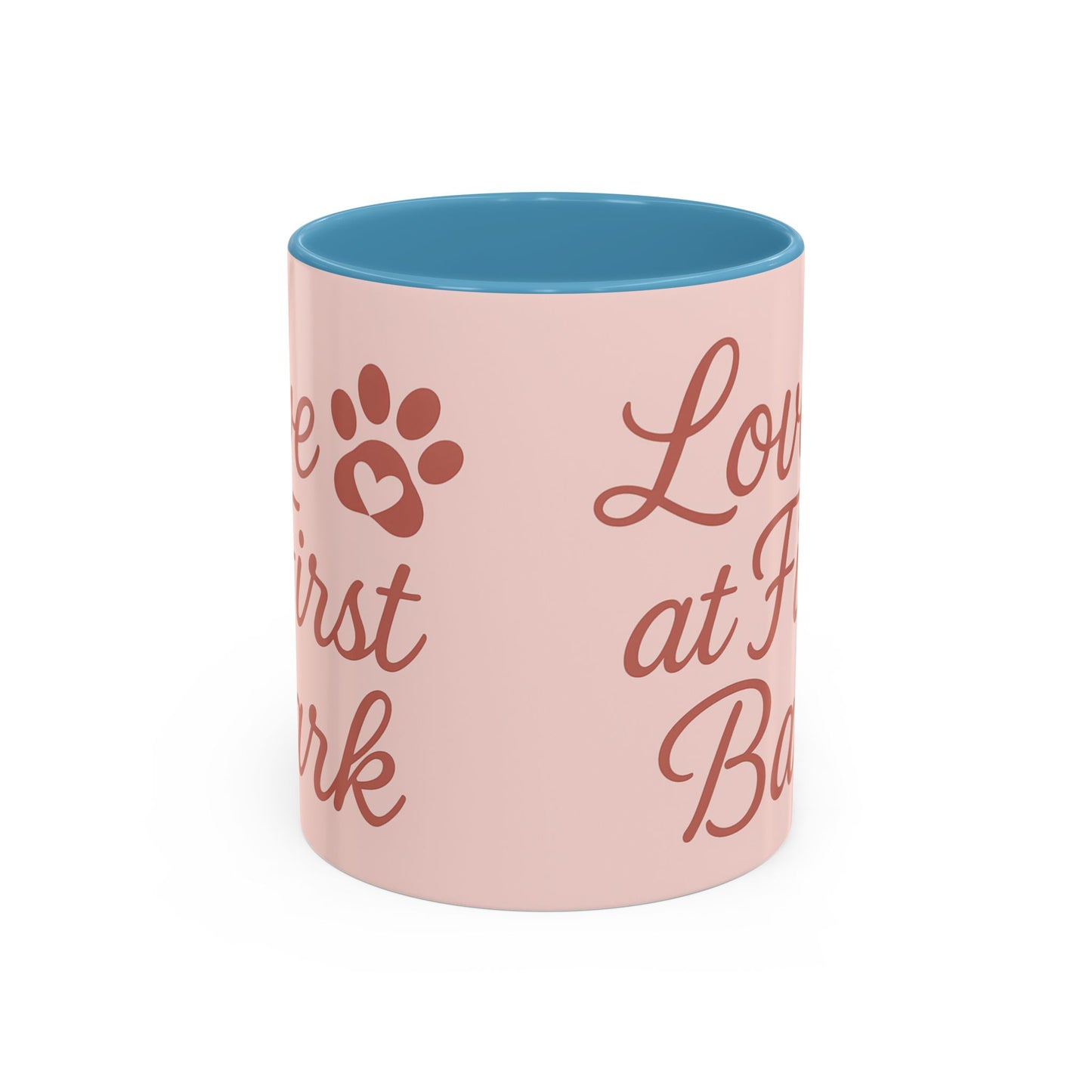 Love at First Bark Coffee Mug, Pet Lover Gift, Dog Mom Mug, Cute Dog Accessories, Animal Lover Coffee Cup