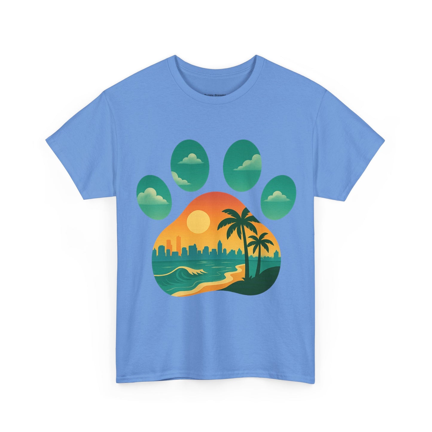 T-Shirt with Palm Tree Sunset Design, Beach Lover Gift, Unisex Shirt, Summer Vibes Tee, Casual Wear, Nature-Inspired Fashion