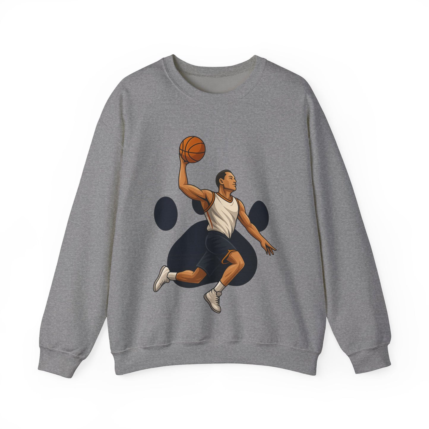 Basketball Vibes Crewneck Sweatshirt, Sports Gift, Athletic Fashion, Unisex Style, Casual Wear, Gift for Sport Lovers
