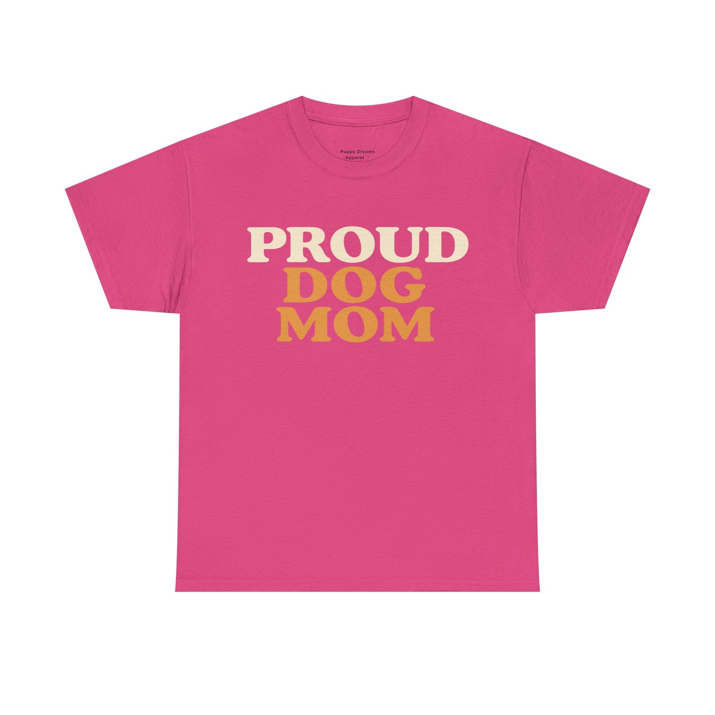 Proud Dog Mom Tee - Unisex Heavy Cotton T-Shirt, Dog Lover Gift, Pet Parent Apparel, Casual Weekend Outfit, Dog Mom Life