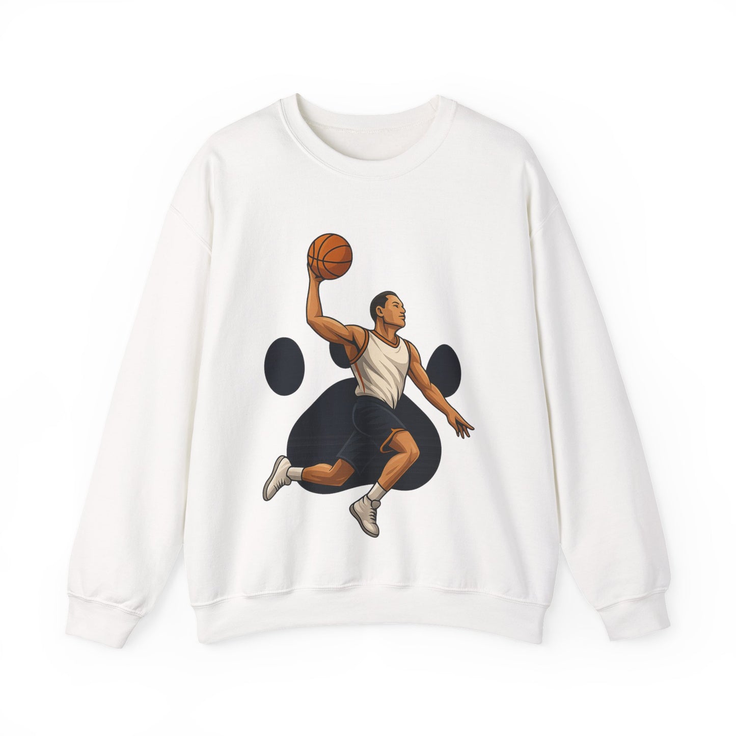 Basketball Vibes Crewneck Sweatshirt, Sports Gift, Athletic Fashion, Unisex Style, Casual Wear, Gift for Sport Lovers