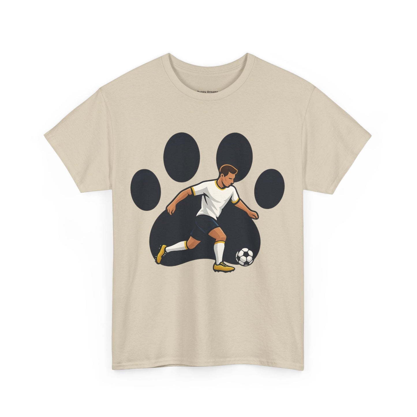 Soccer Paw Print Tee - Perfect for Soccer Lovers, Pet Owners, Sports Events, Birthdays, and Casual Wear