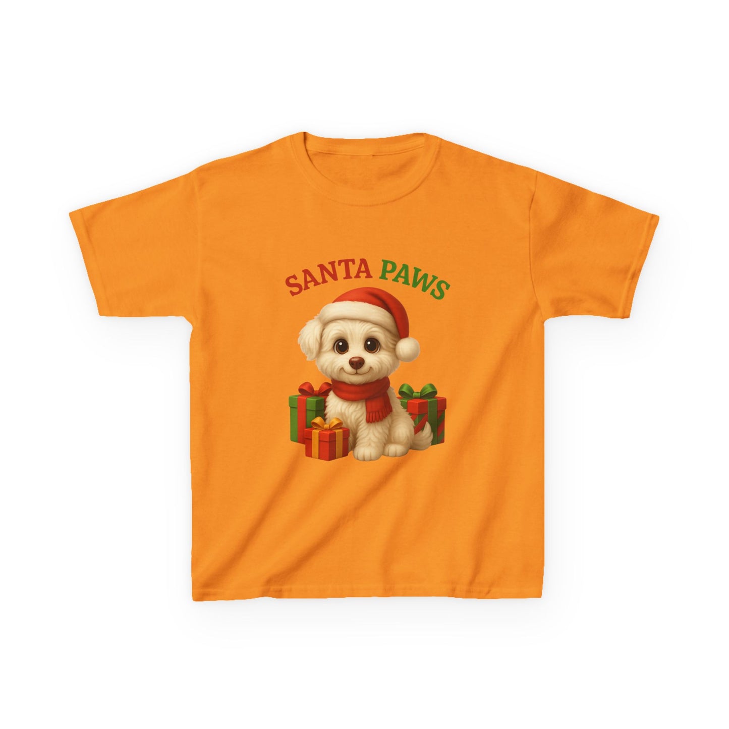 Santa Paws Kids Tee, Cozy Holiday T-Shirt for Children, Cute Christmas Apparel, Pet Lover Gift, Festive Kidswear