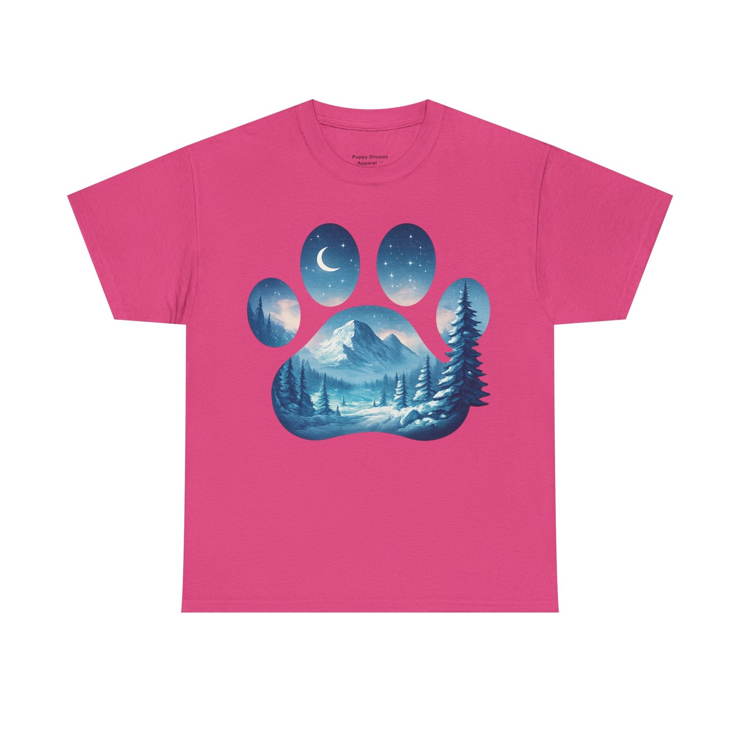 Nature-Inspired Paw Print Tee, Ideal for Pet Lovers, Perfect Gift for Birthdays, Relaxed Fit, Outdoor Adventures, Eco-Friendly