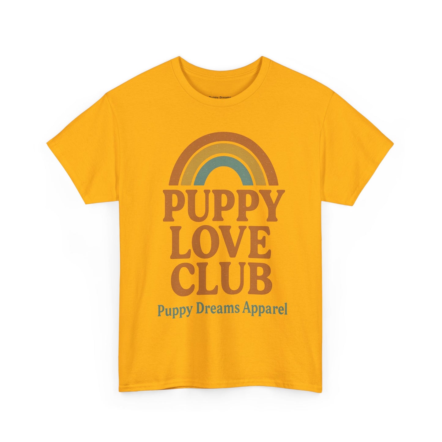 Puppy Love Club Unisex Heavy Cotton Tee, Dog Lover Shirt, Pet Owner Gift, Cute Graphic Tee, Animal Enthusiast Apparel, Casual Everyday Wear