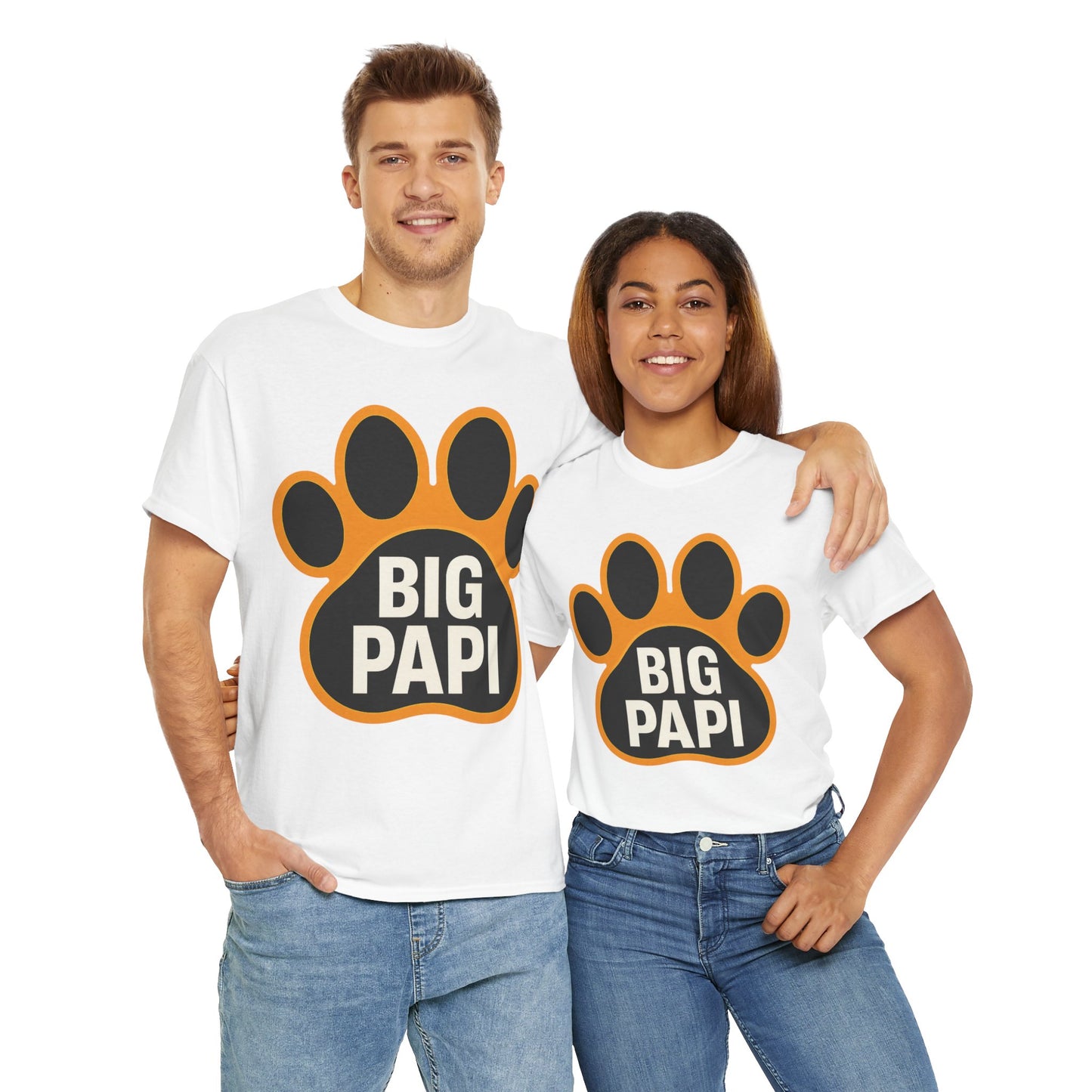 Big Papi Unisex Heavy Cotton Tee, Funny Animal Lover Shirt, Pet Parent Gift, Casual Wear, Birthday Apparel