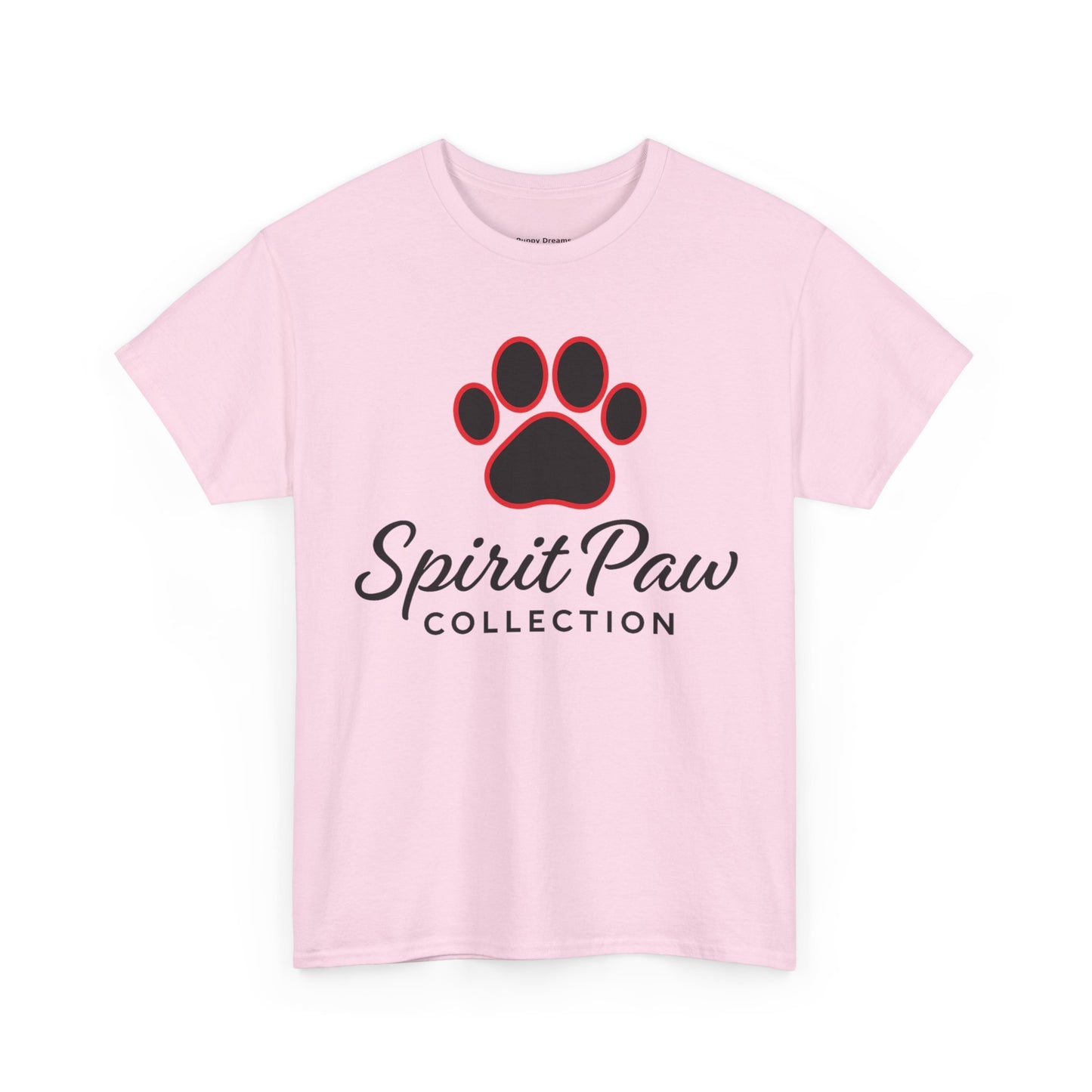 Unisex Heavy Cotton Tee with Spirit Paw Design | Pet Lover Gift, Animal Rescue Shirt, Casual Wear, Paw Print Tee, Dog Mom Apparel