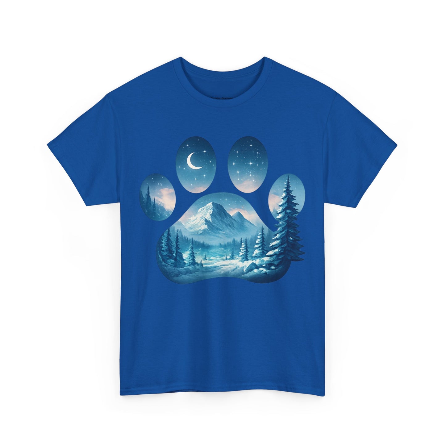 Nature-Inspired Paw Print Tee, Ideal for Pet Lovers, Perfect Gift for Birthdays, Relaxed Fit, Outdoor Adventures, Eco-Friendly