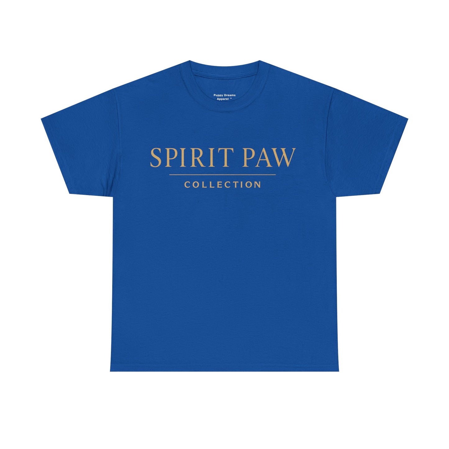 Unisex Spirit Paw Heavy Cotton Tee - Comfortable Tee for Animal Lovers, Casual Wear, Gift for Pet Owners, Everyday Style, Soft Cotton Shirt