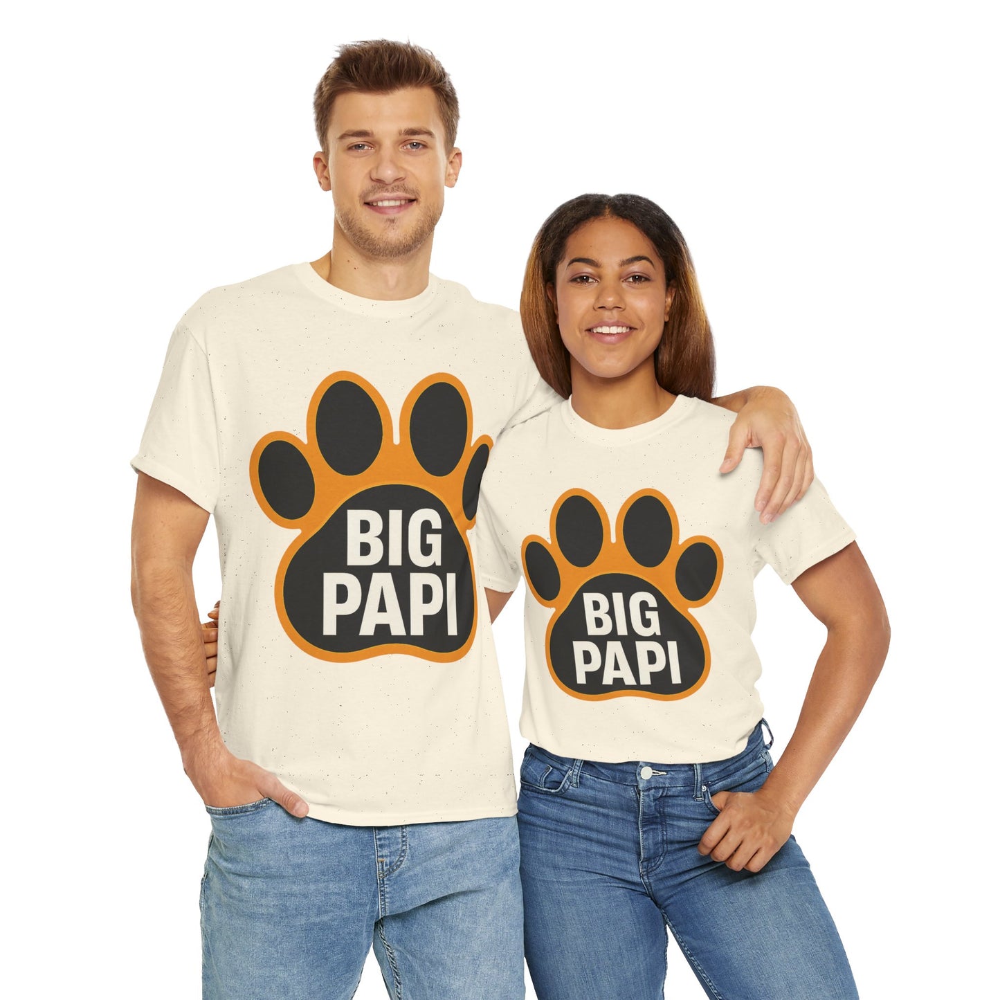 Big Papi Unisex Heavy Cotton Tee, Funny Animal Lover Shirt, Pet Parent Gift, Casual Wear, Birthday Apparel