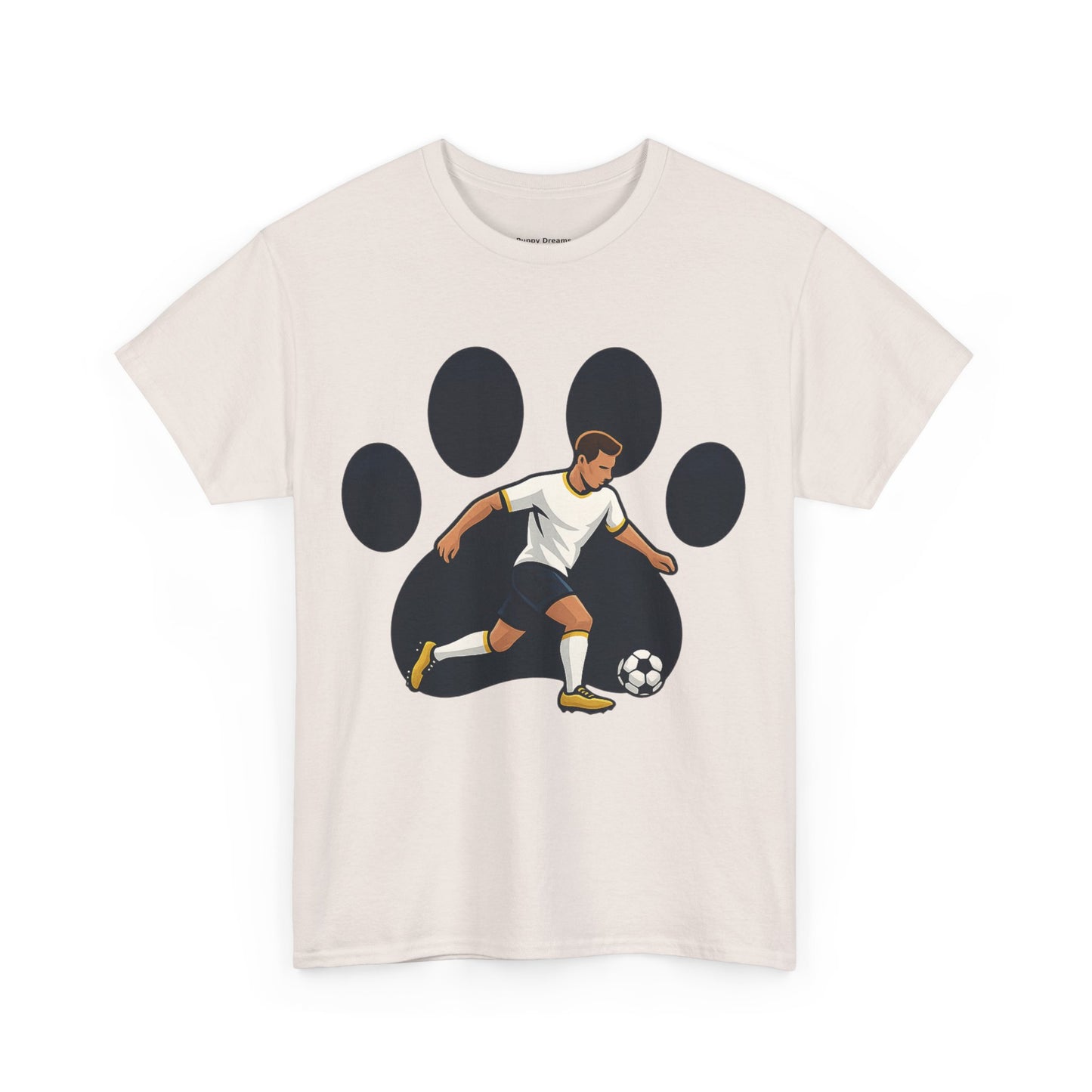 Soccer Paw Print Tee - Perfect for Soccer Lovers, Pet Owners, Sports Events, Birthdays, and Casual Wear