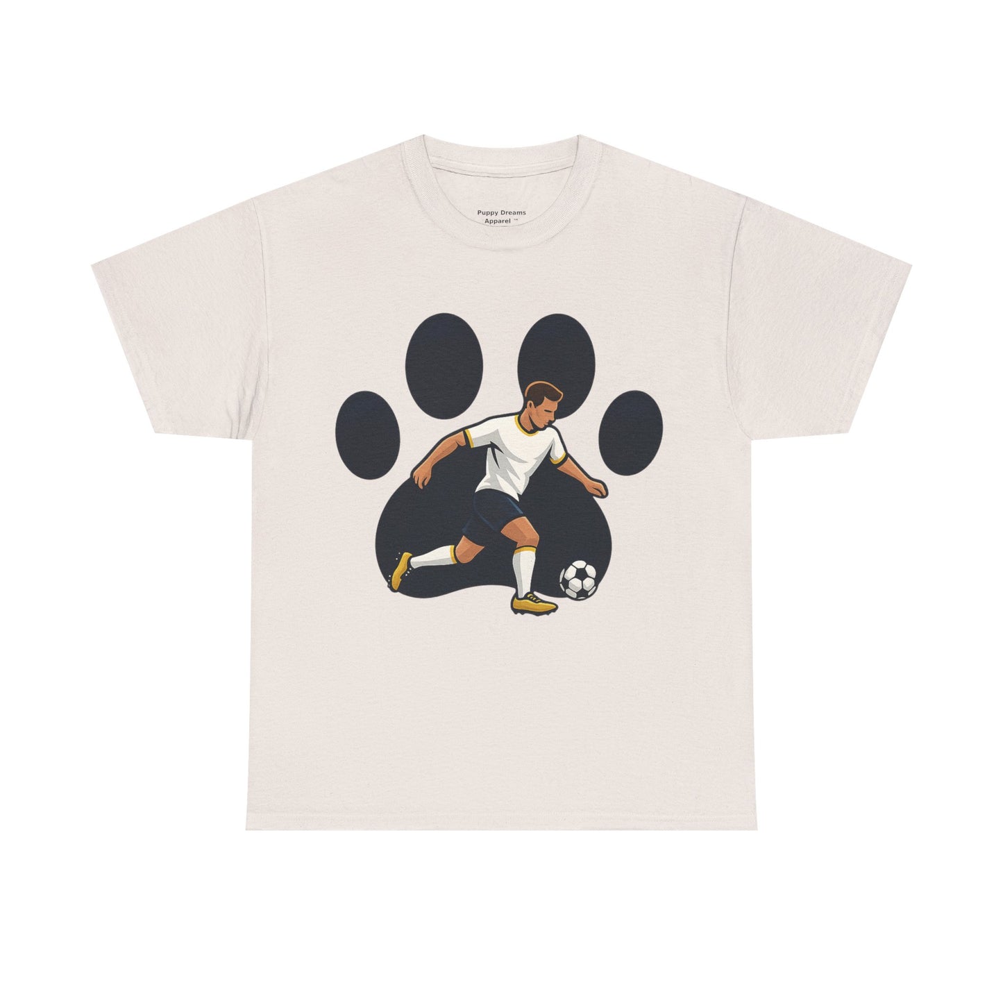 Soccer Paw Print Tee - Perfect for Soccer Lovers, Pet Owners, Sports Events, Birthdays, and Casual Wear